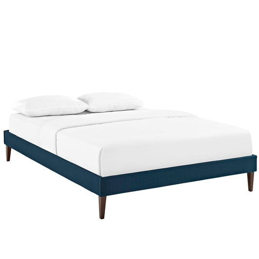 Tessie Fabric Full Bed Frame with Squared Tapered Legs by Modway