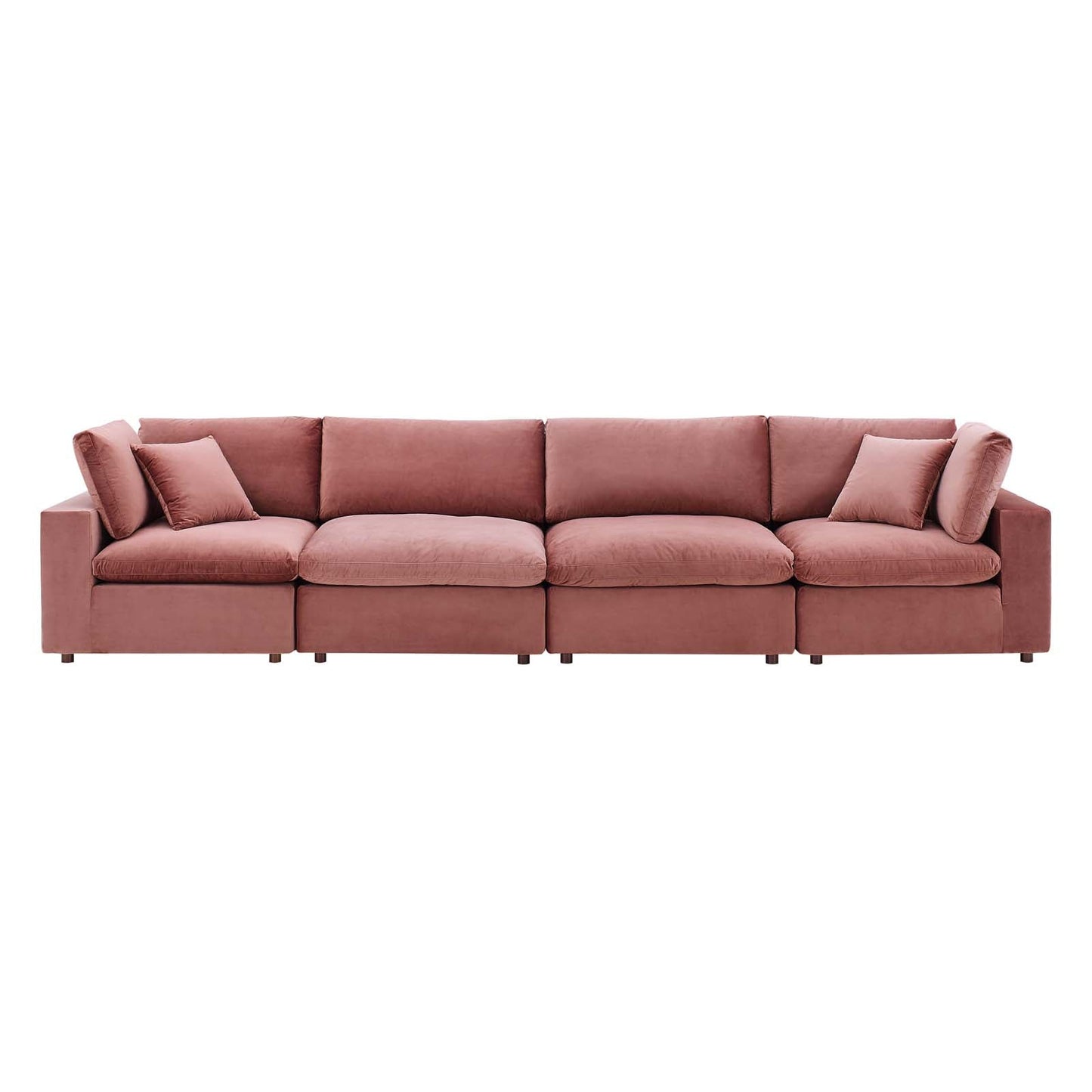 Commix Down Filled Overstuffed Performance Velvet 4-Seater Sofa by Modway