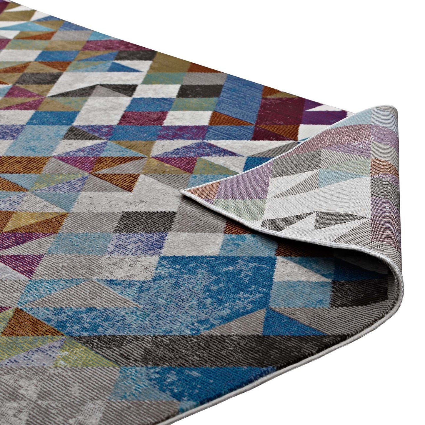 Lavendula Triangle Mosaic 5x8 Area Rug by Modway