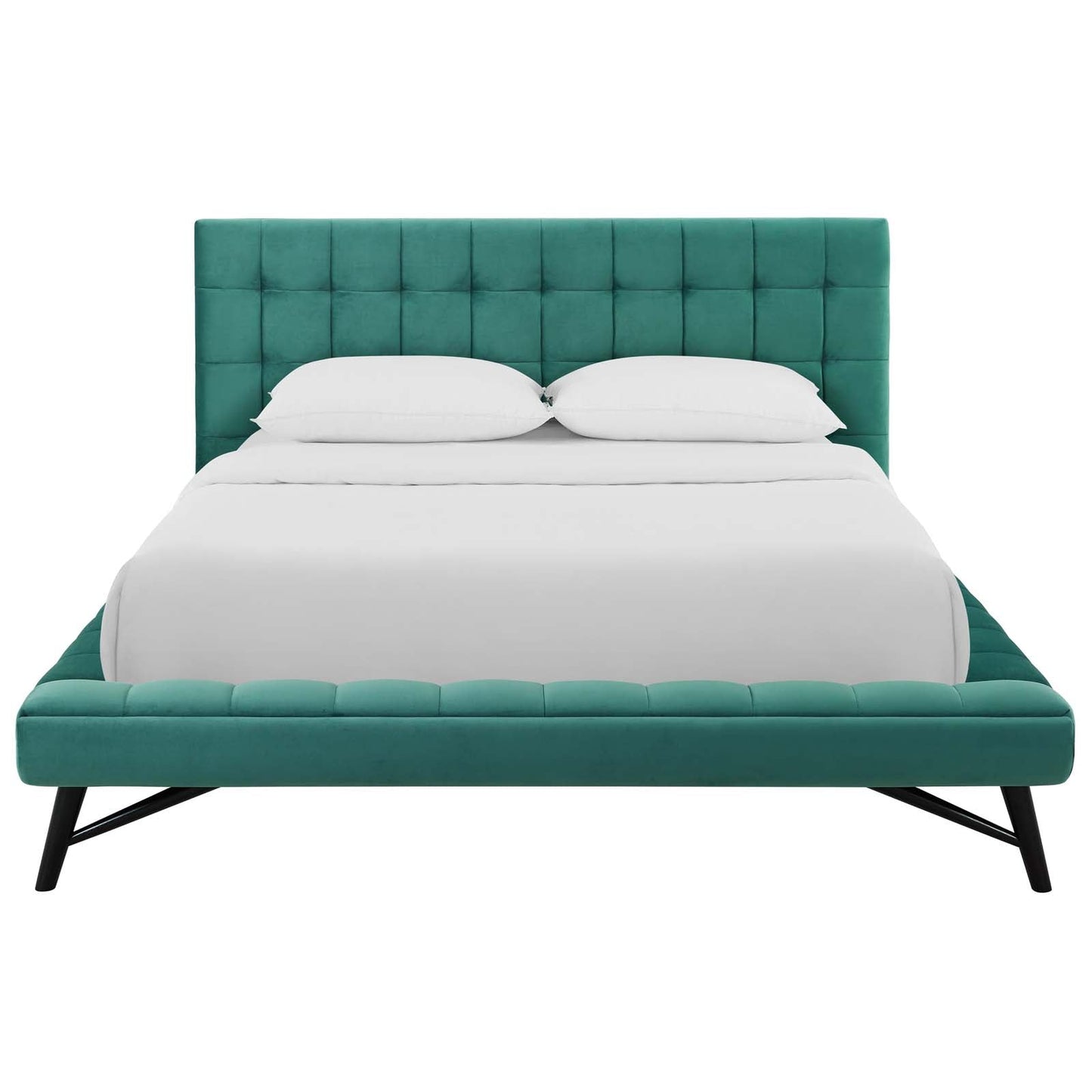Julia Biscuit Tufted Performance Velvet Queen Platform Bed by Modway