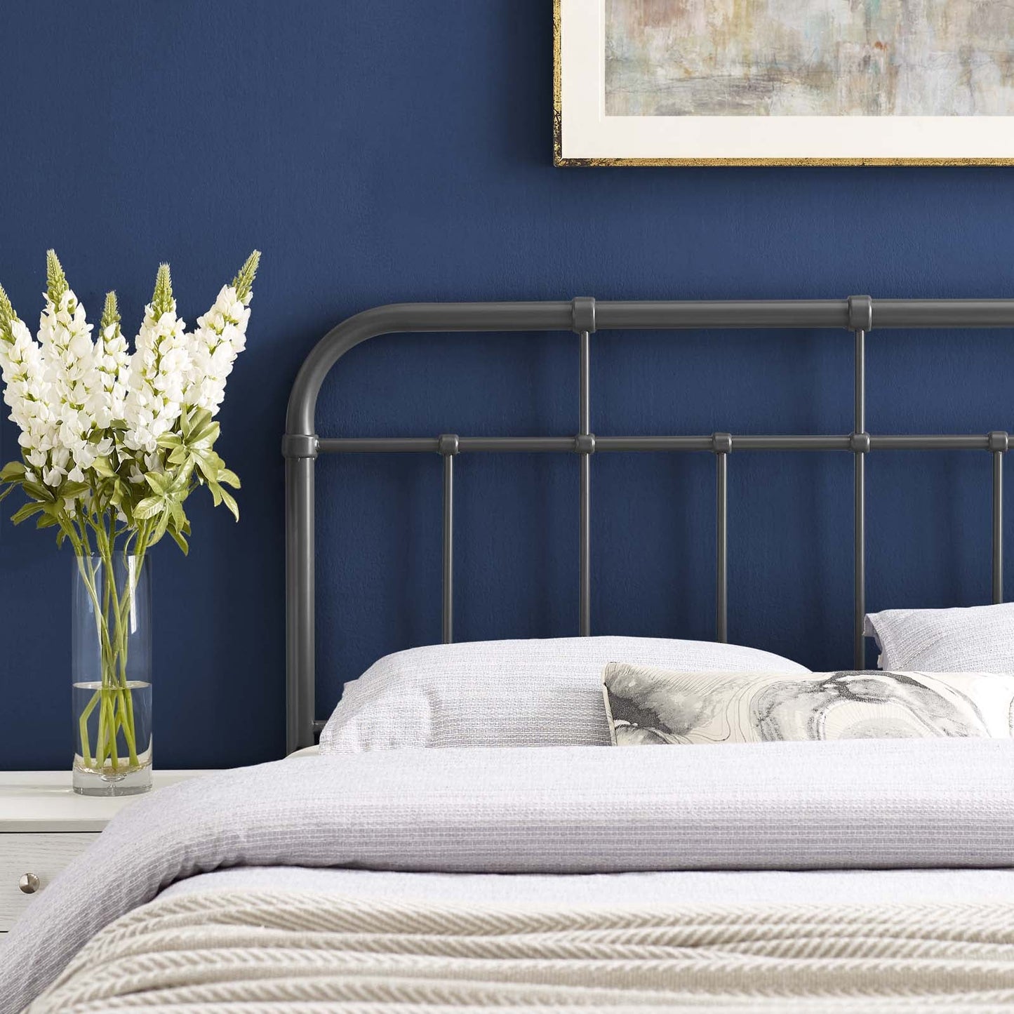 Alessia Metal Twin Headboard by Modway