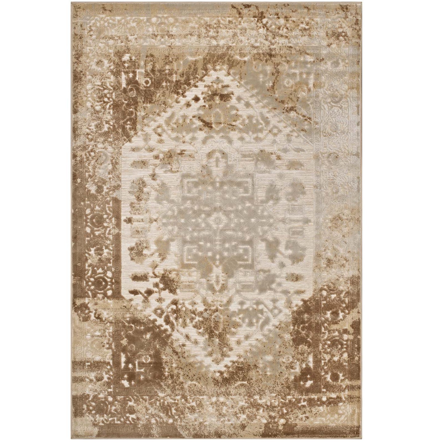 Rosina Distressed Vintage Medallion 5x8 Area Rug by Modway