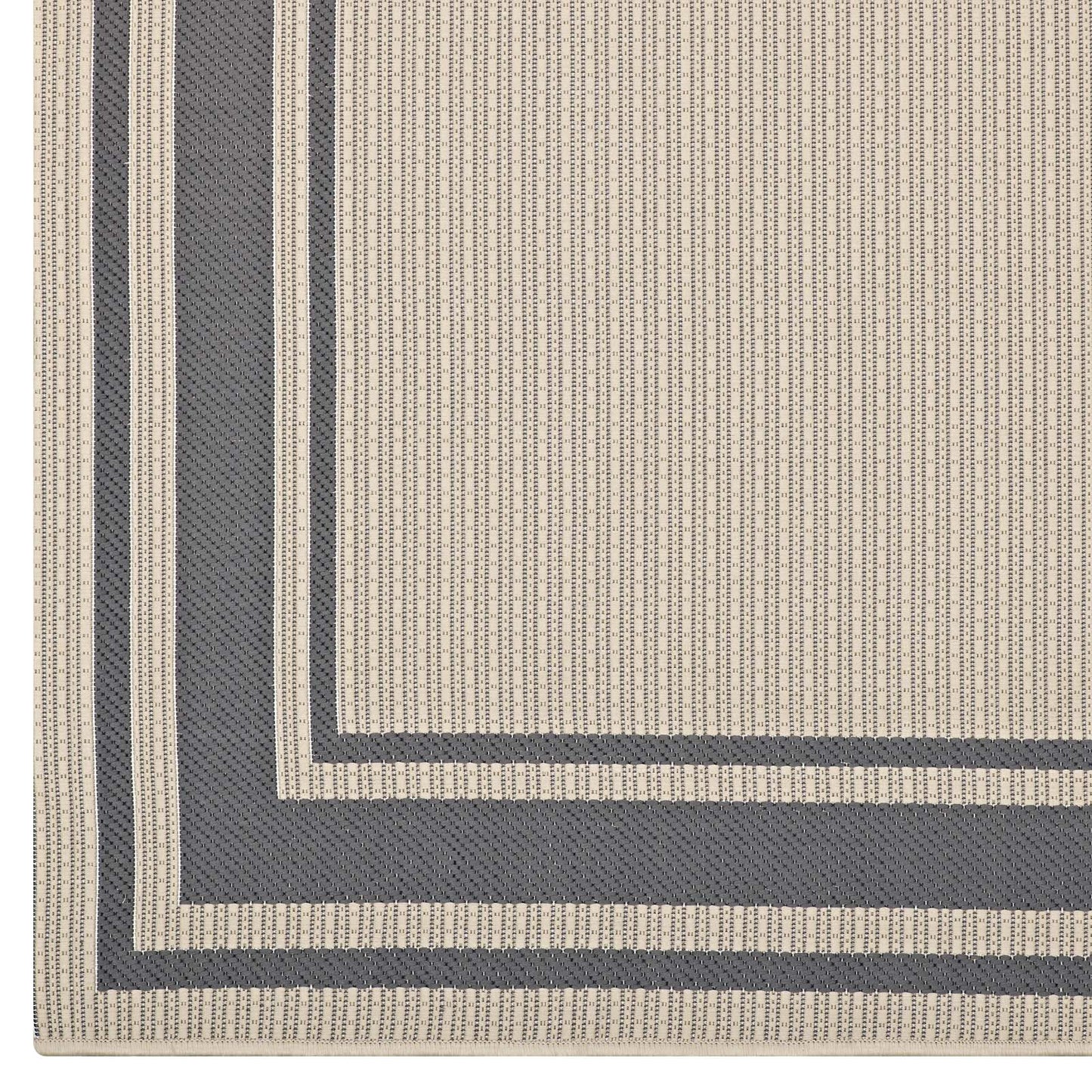 Rim Solid Border Indoor and Outdoor 8x10 Area Rug by Modway