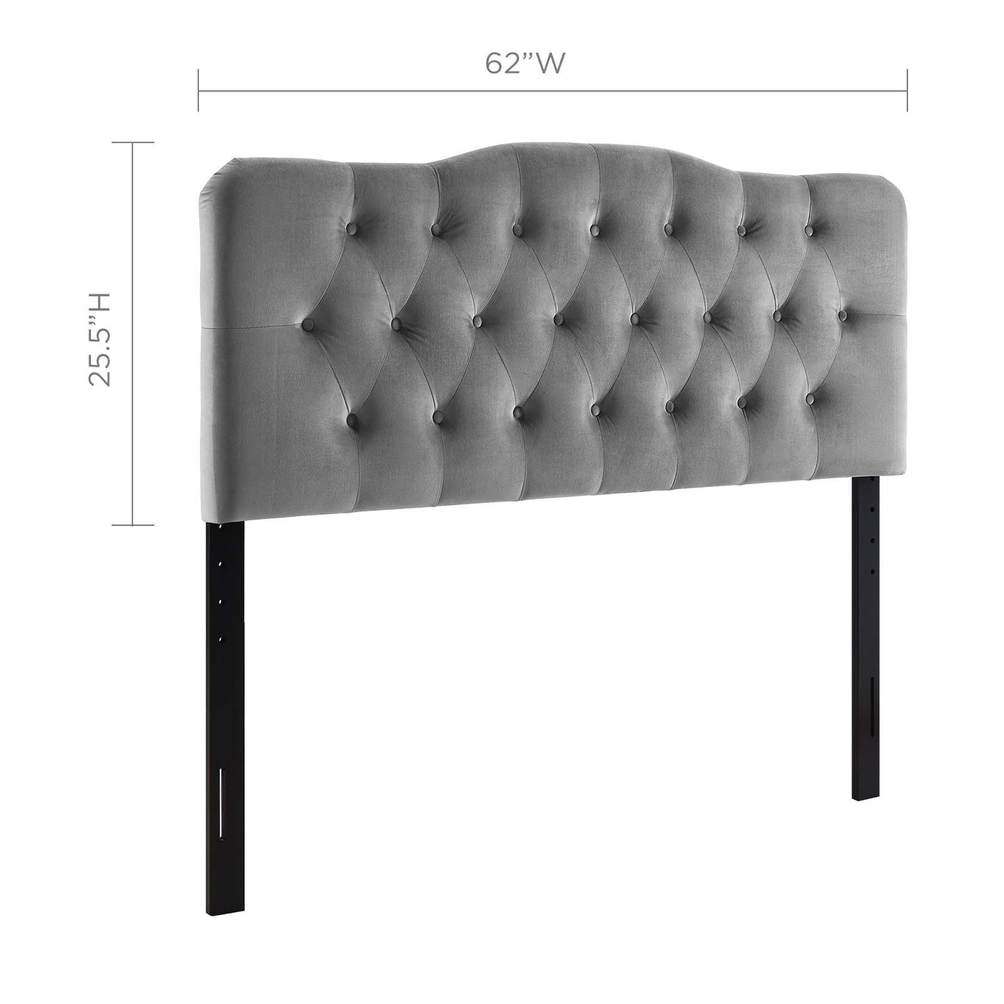 Annabel Diamond Tufted Performance Velvet Queen Headboard by Modway