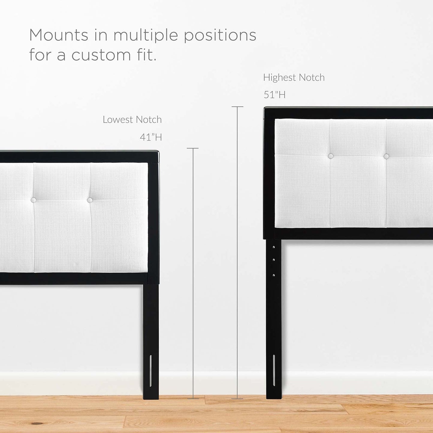 Draper Tufted Fabric and Wood Full Headboard by Modway