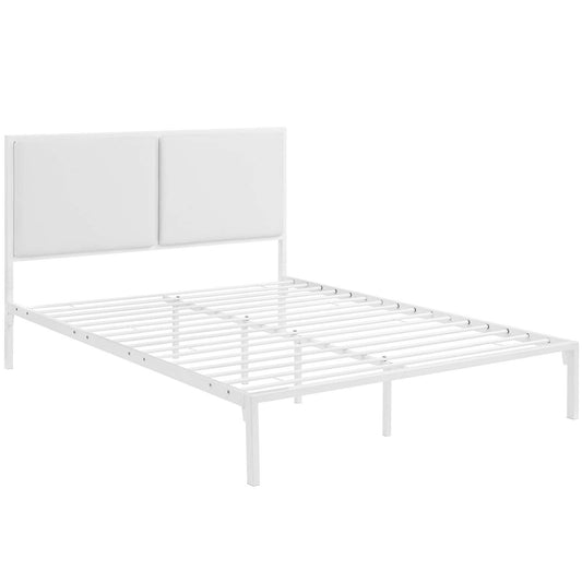 Della Vinyl King Bed by Modway