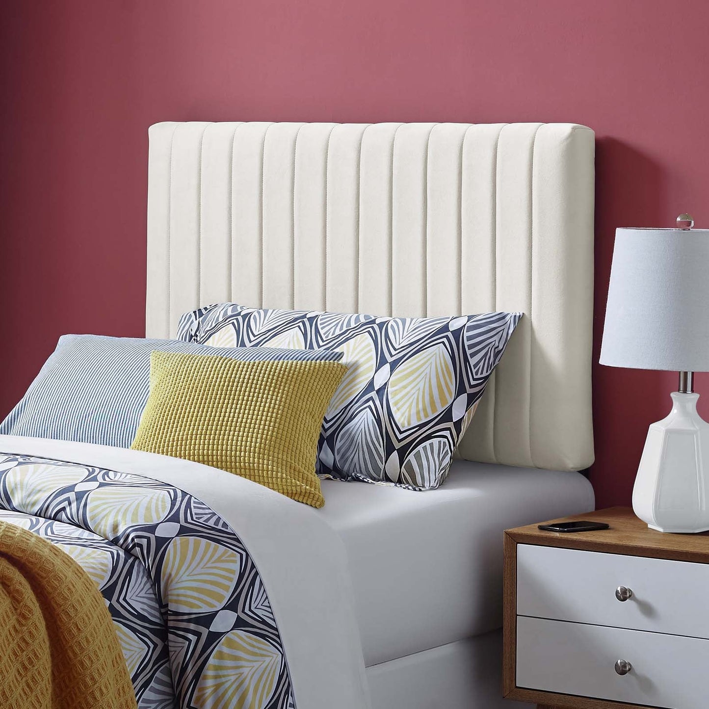 Keira Performance Velvet Twin Headboard by Modway