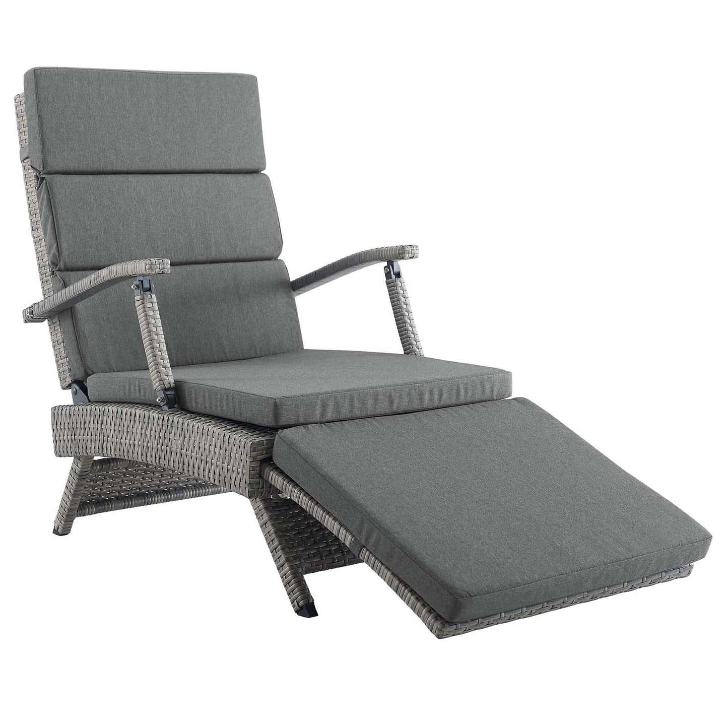 Envisage Chaise Outdoor Patio Wicker Rattan Lounge Chair by Modway