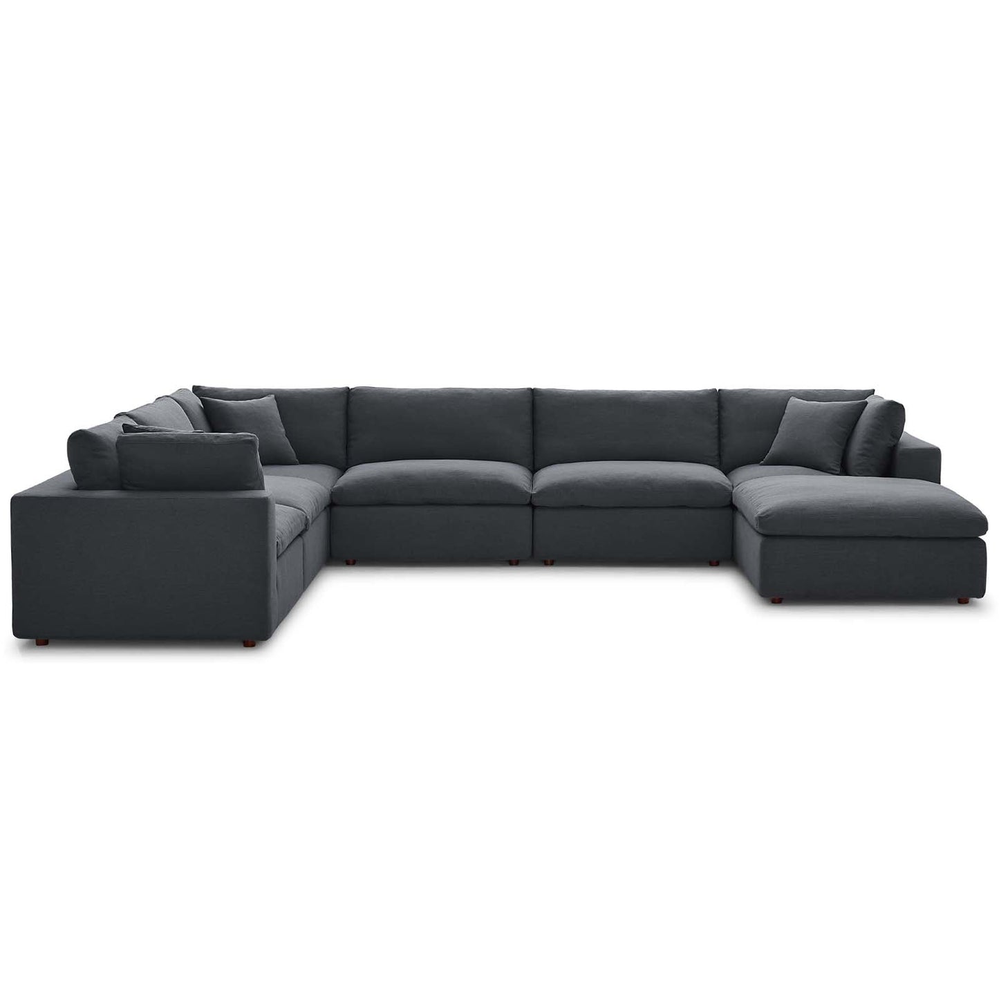 Commix 7-Piece Down Filled Overstuffed Sectional Sofa by Modway