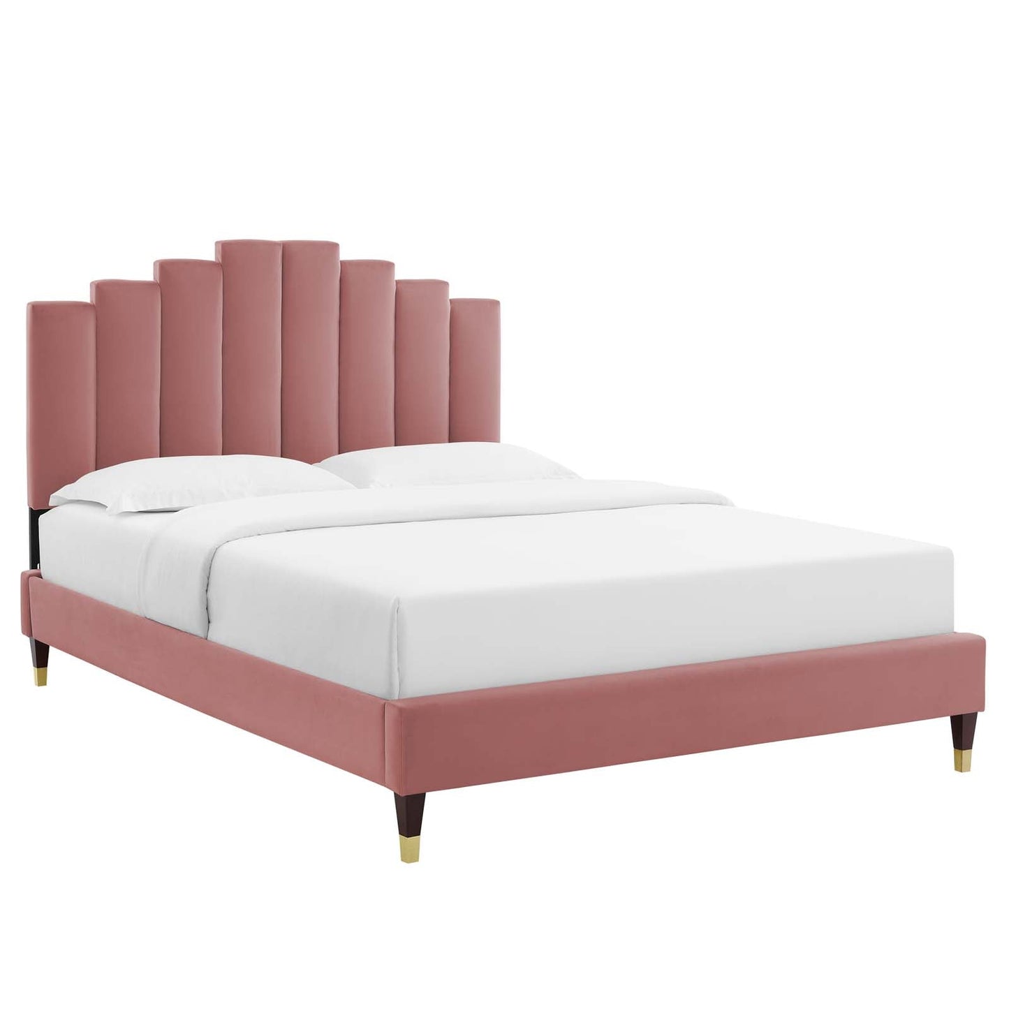 Elise Performance Velvet Twin Platform Bed by Modway