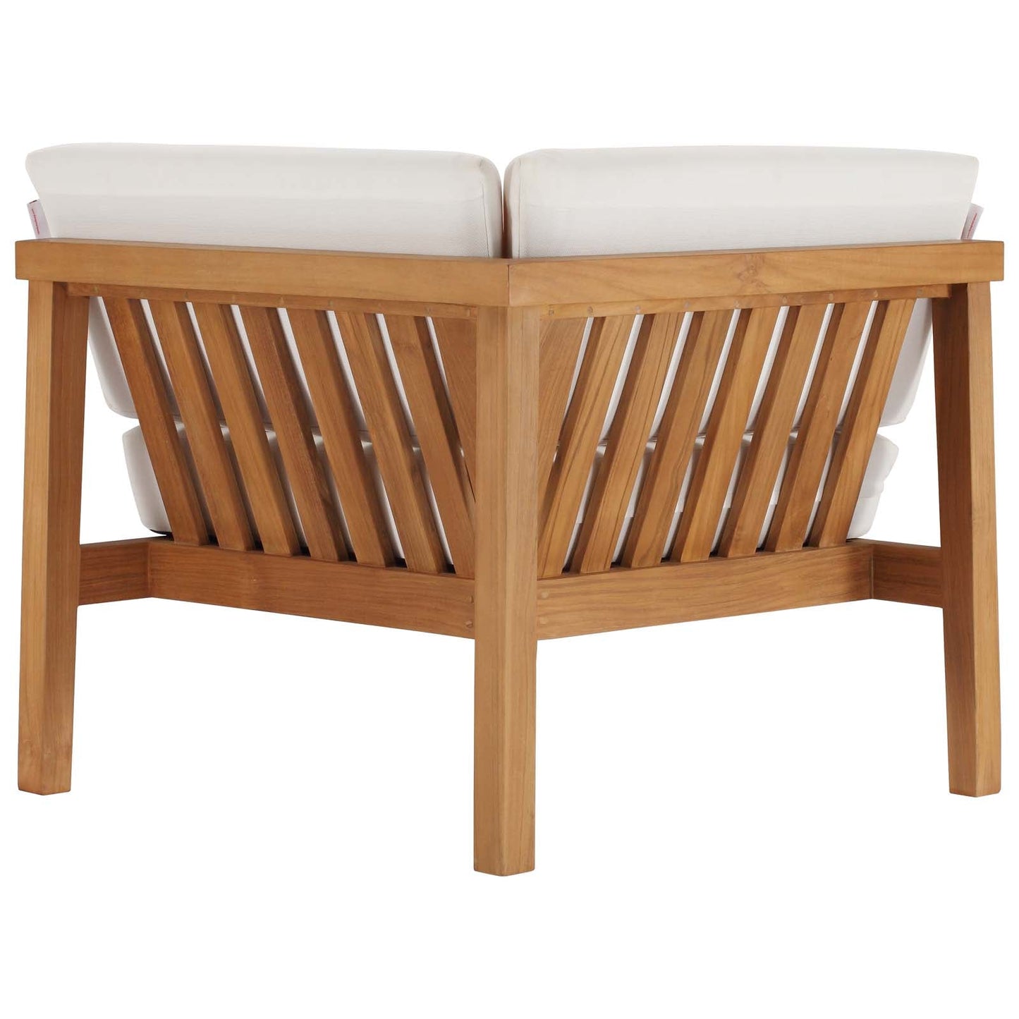 Bayport 3-Piece Outdoor Patio Teak Wood Sectional Sofa Set by Modway