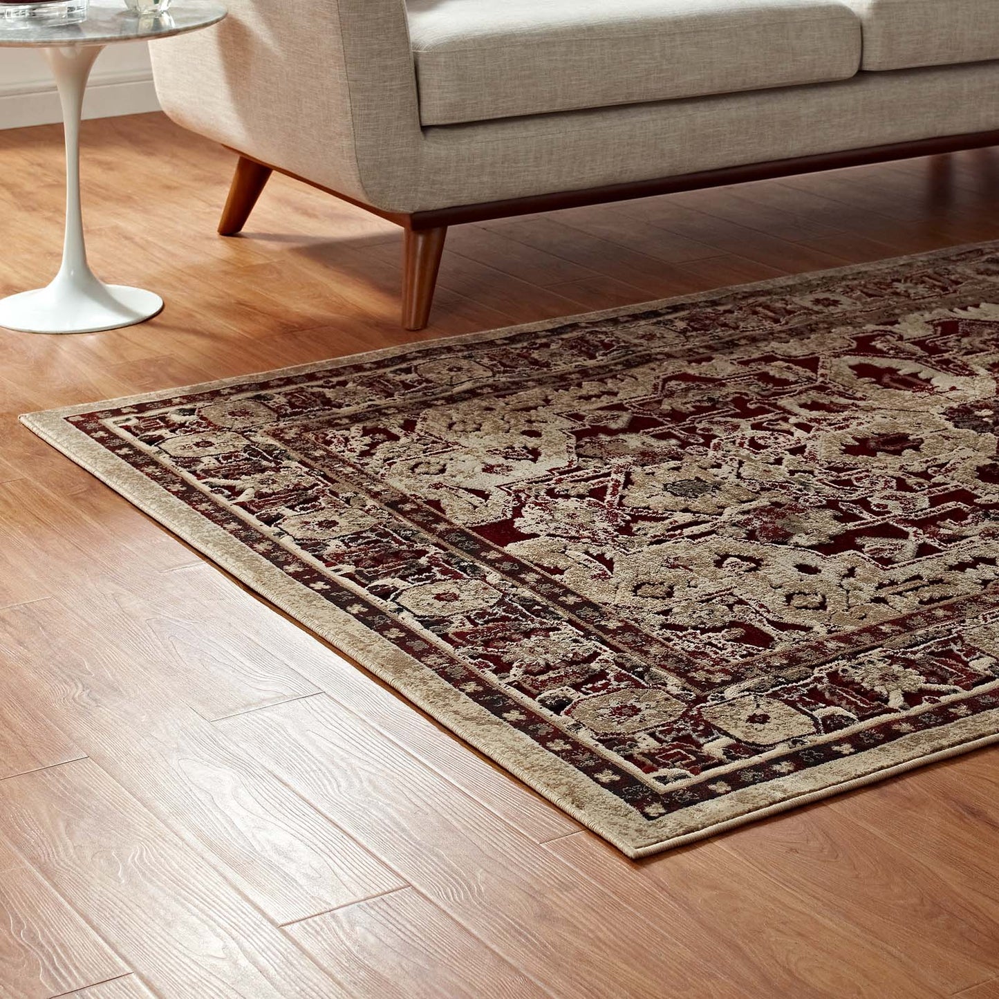 Grania Ornate Vintage Floral Turkish 5x8 Area Rug by Modway