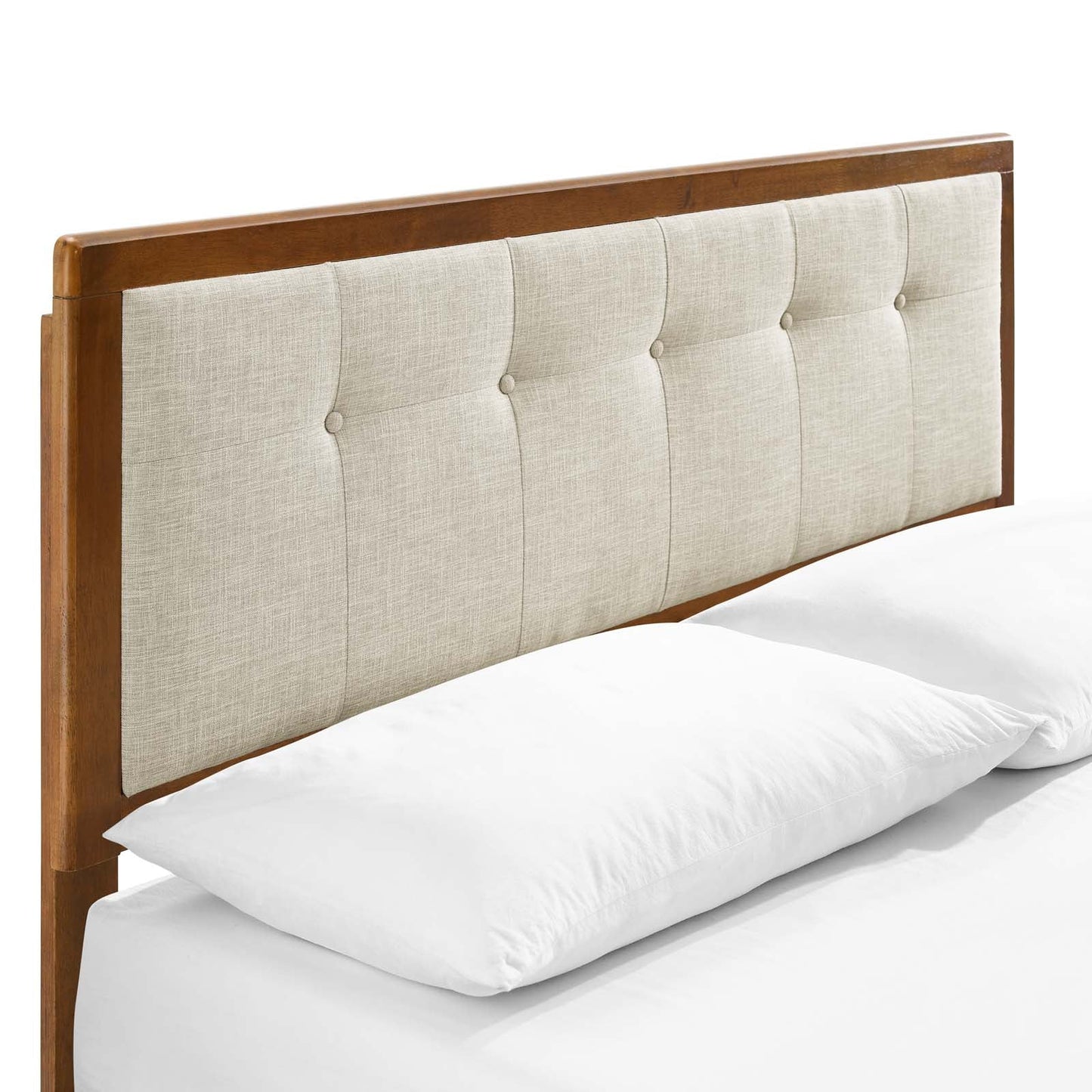 Willow Wood King Platform Bed With Angular Frame by Modway