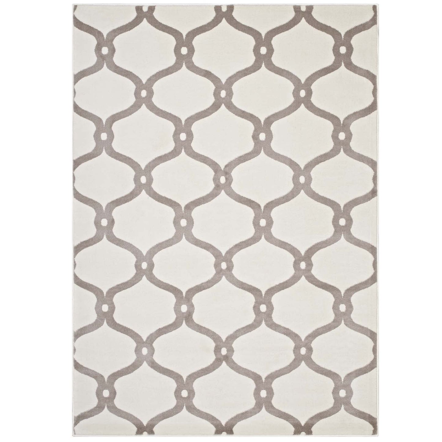 Beltara Chain Link Transitional Trellis 8x10 Area Rug by Modway