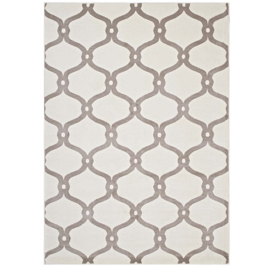 Beltara Chain Link Transitional Trellis 8x10 Area Rug by Modway