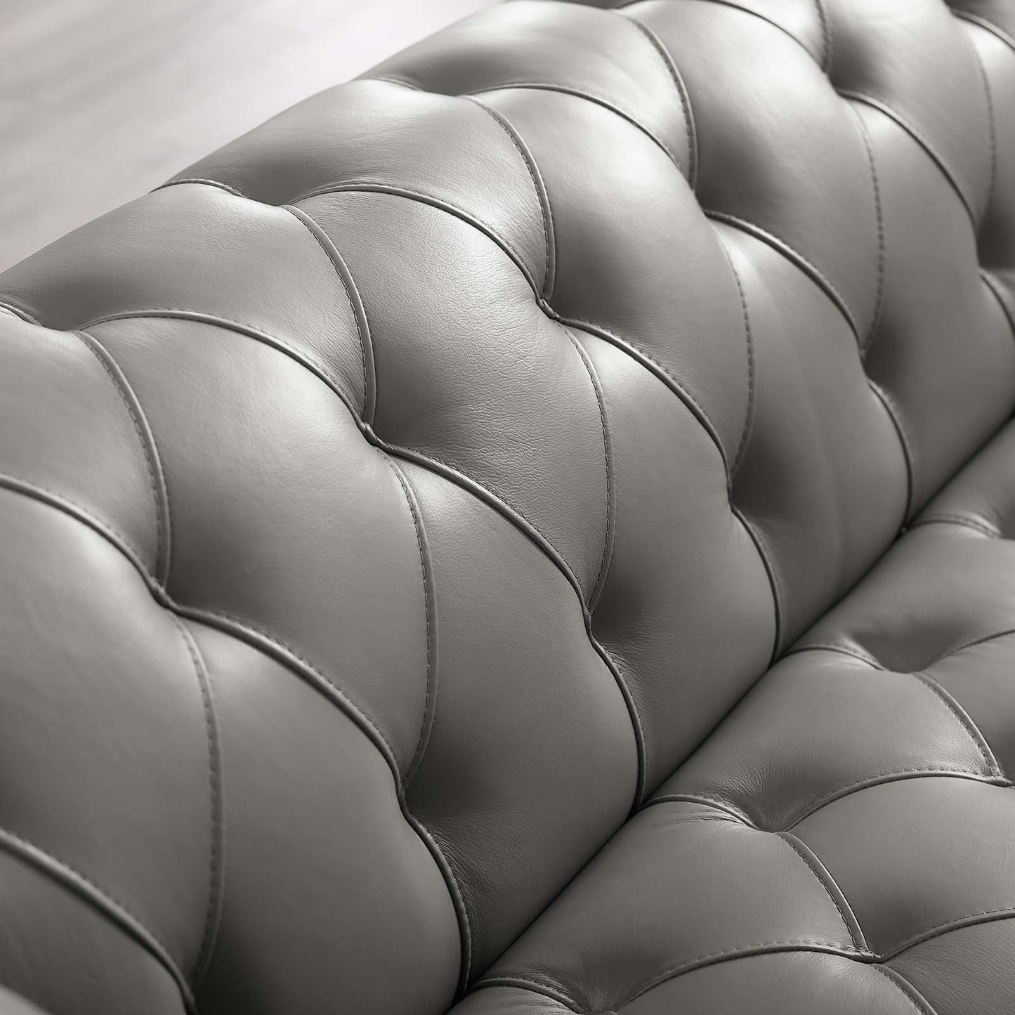 Idyll Tufted Button Upholstered Leather Chesterfield Armchair by Modway