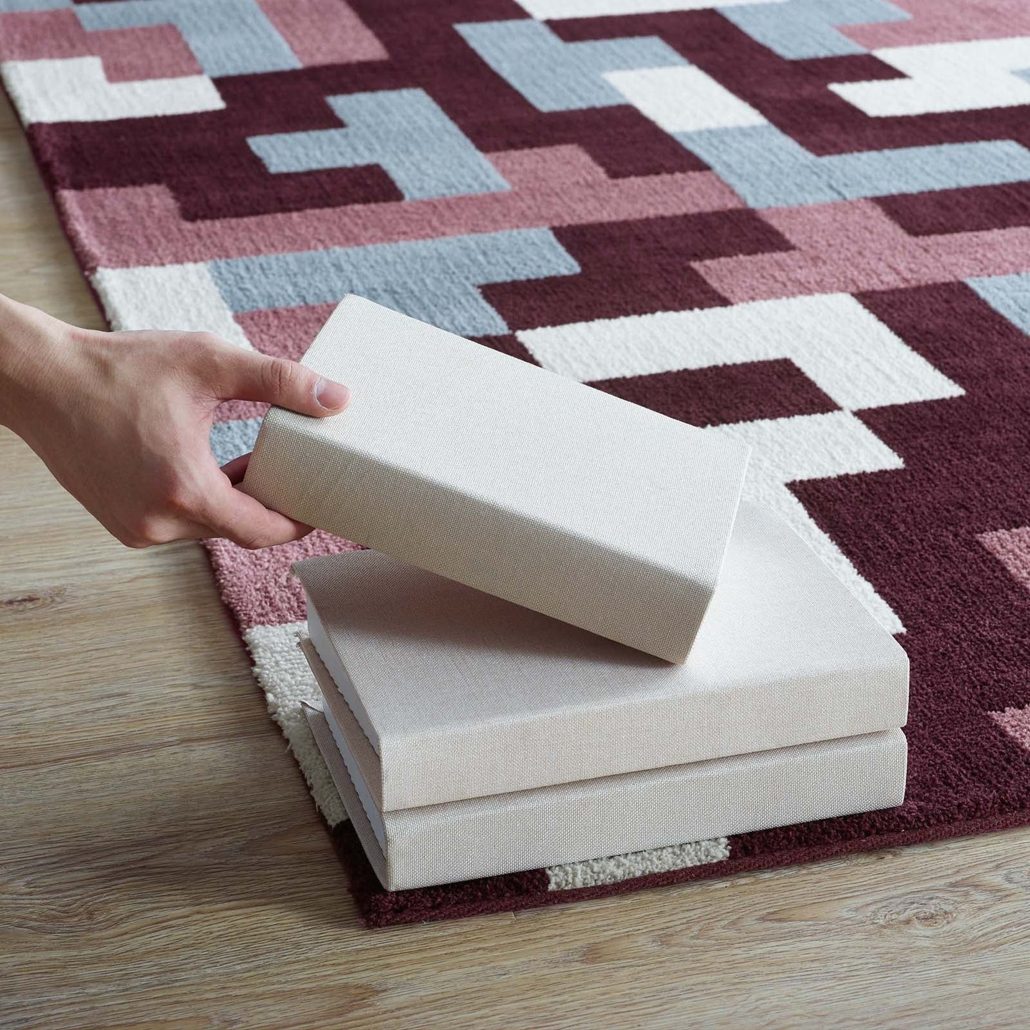 Andela Interlocking Block Mosaic 5x8 Area Rug by Modway
