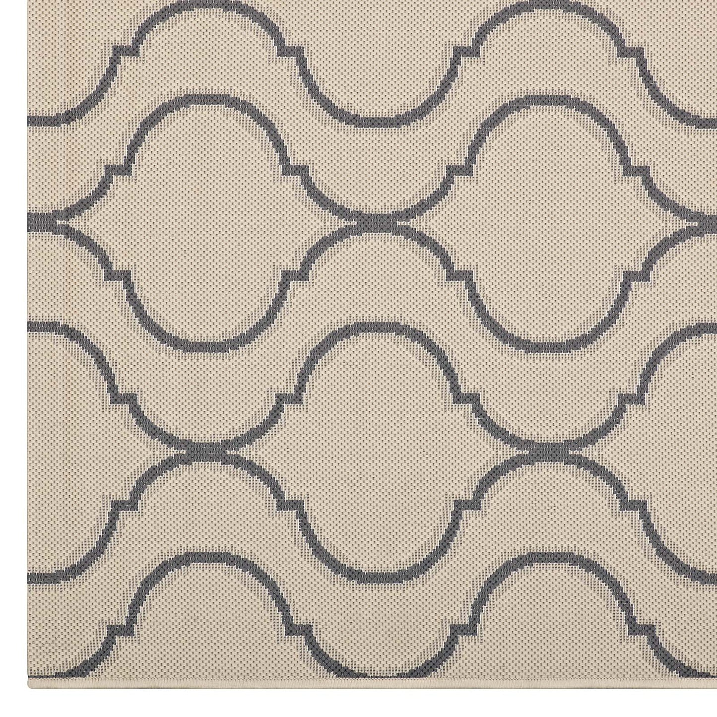 Linza Wave Abstract Trellis Indoor and Outdoor 5x8 Area Rug by Modway