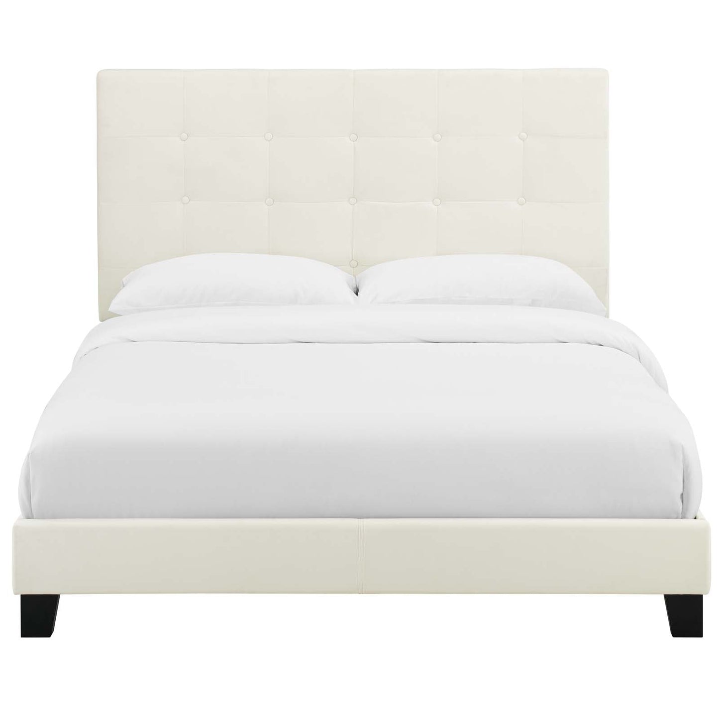 Melanie Tufted Button Upholstered Performance Velvet Queen Platform Bed by Modway