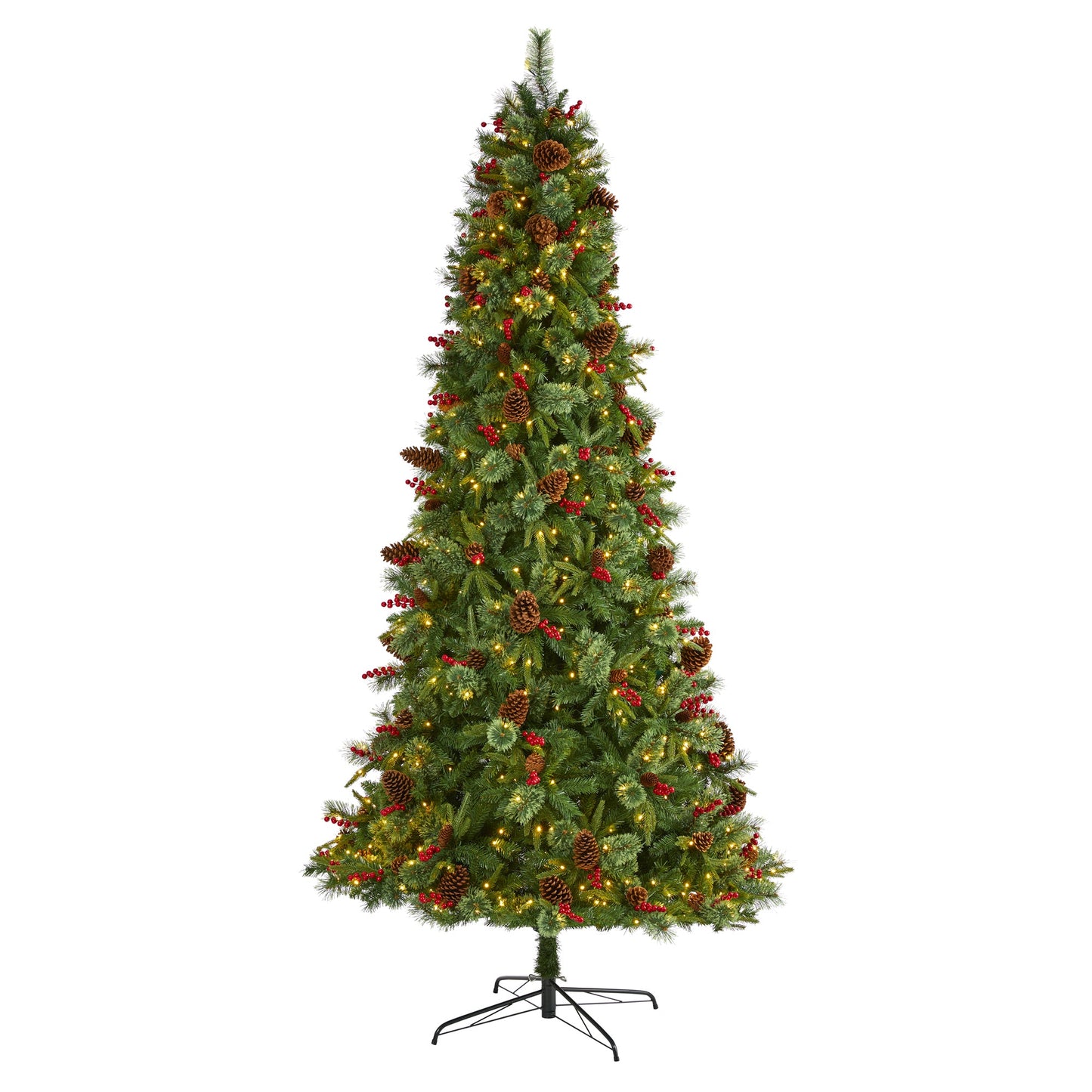 9' Norway Mixed Pine Artificial Christmas Tree w/ 650 Clear LED Lights