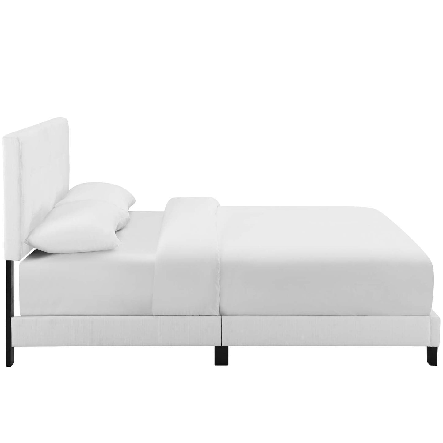 Melanie Tufted Button Upholstered Fabric King Platform Bed by Modway