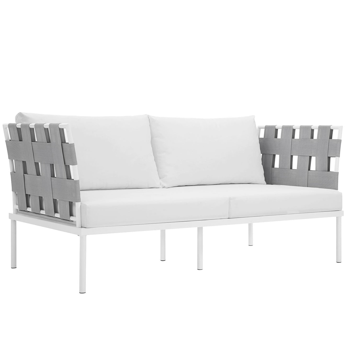 Harmony Outdoor Patio Aluminum Loveseat by Modway