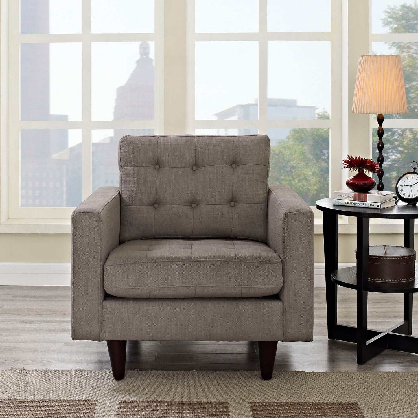 Empress Upholstered Fabric Armchair by Modway