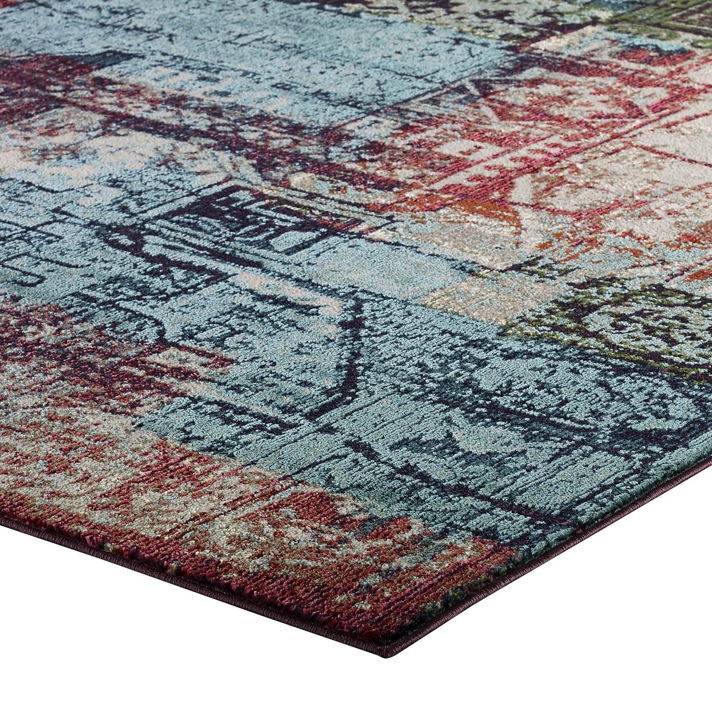 Tribute Elowen Contemporary Modern Vintage Mosaic 8x10 Area Rug by Modway