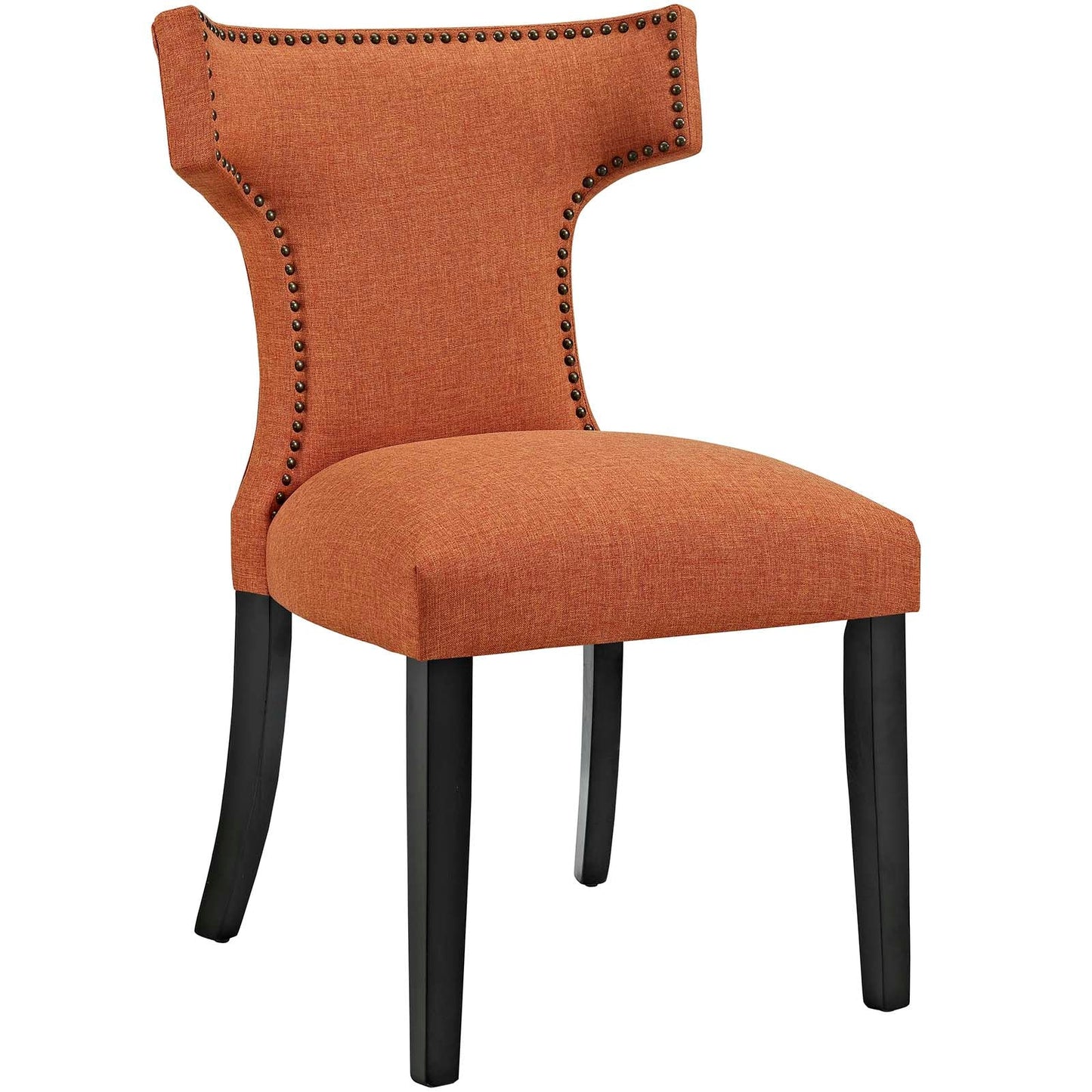 Curve Fabric Dining Side Chair Set of 2 by Modway