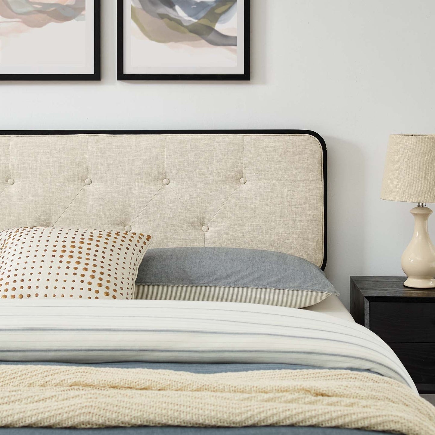 Bridgette Wood Queen Platform Bed With Splayed Legs by Modway