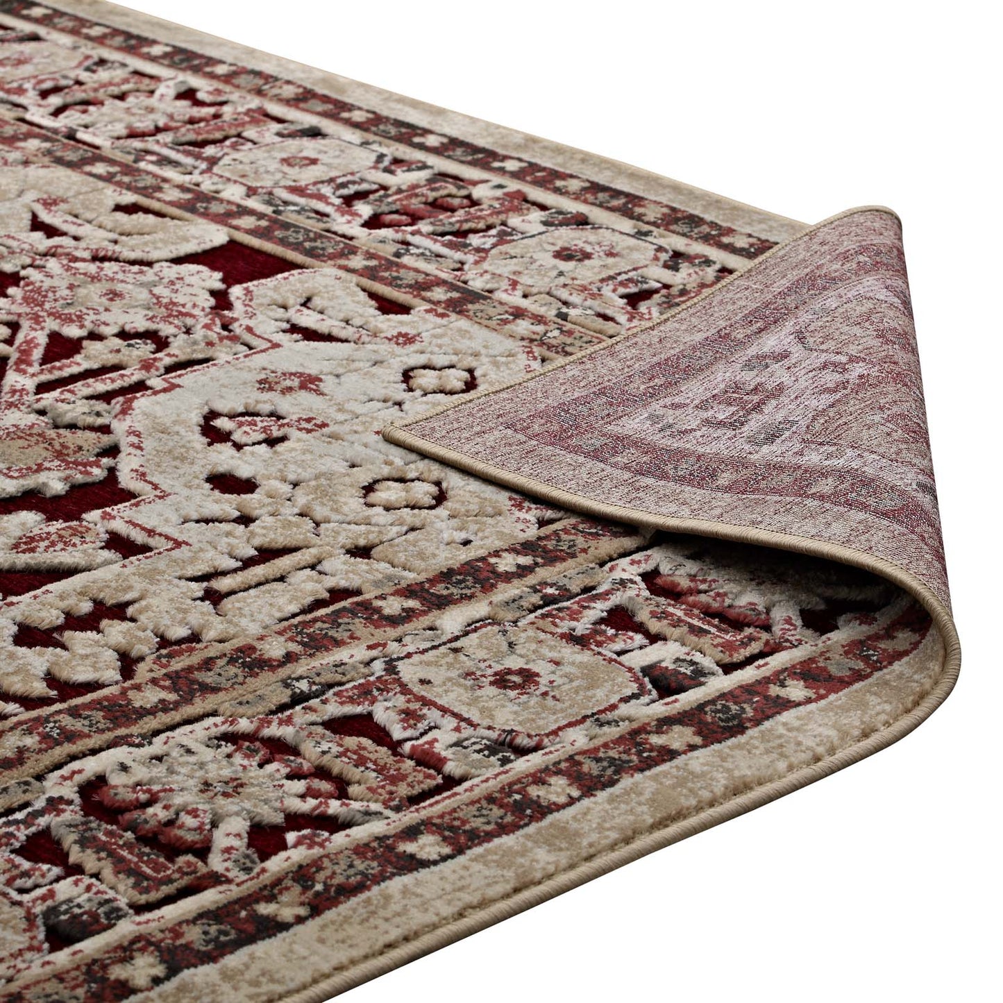 Grania Ornate Vintage Floral Turkish 5x8 Area Rug by Modway