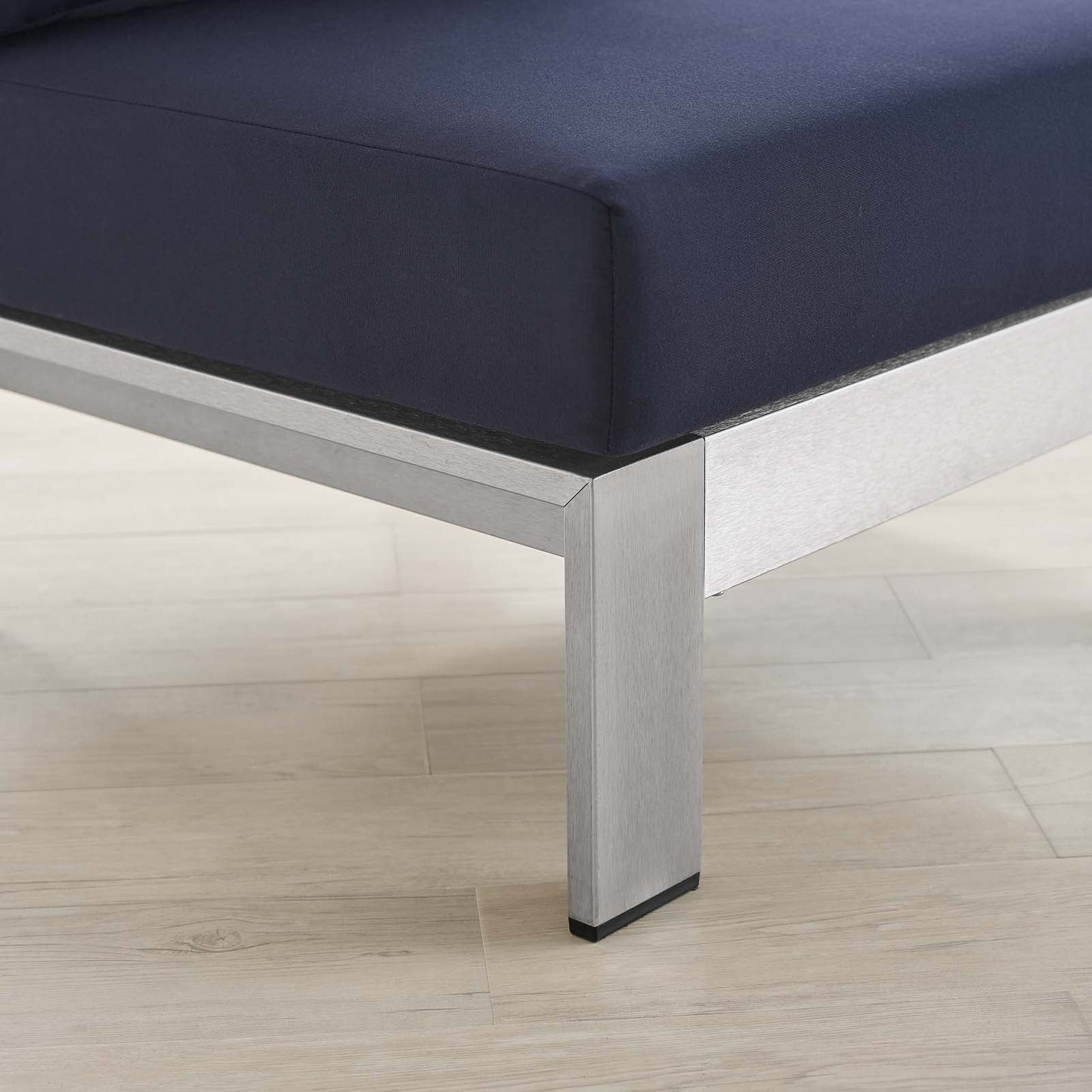 Shore Sunbrella¨ Fabric Aluminum Outdoor Patio Armless Chair by Modway