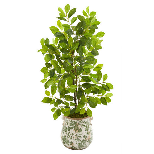 36" Ficus Artificial Tree in Floral Planter