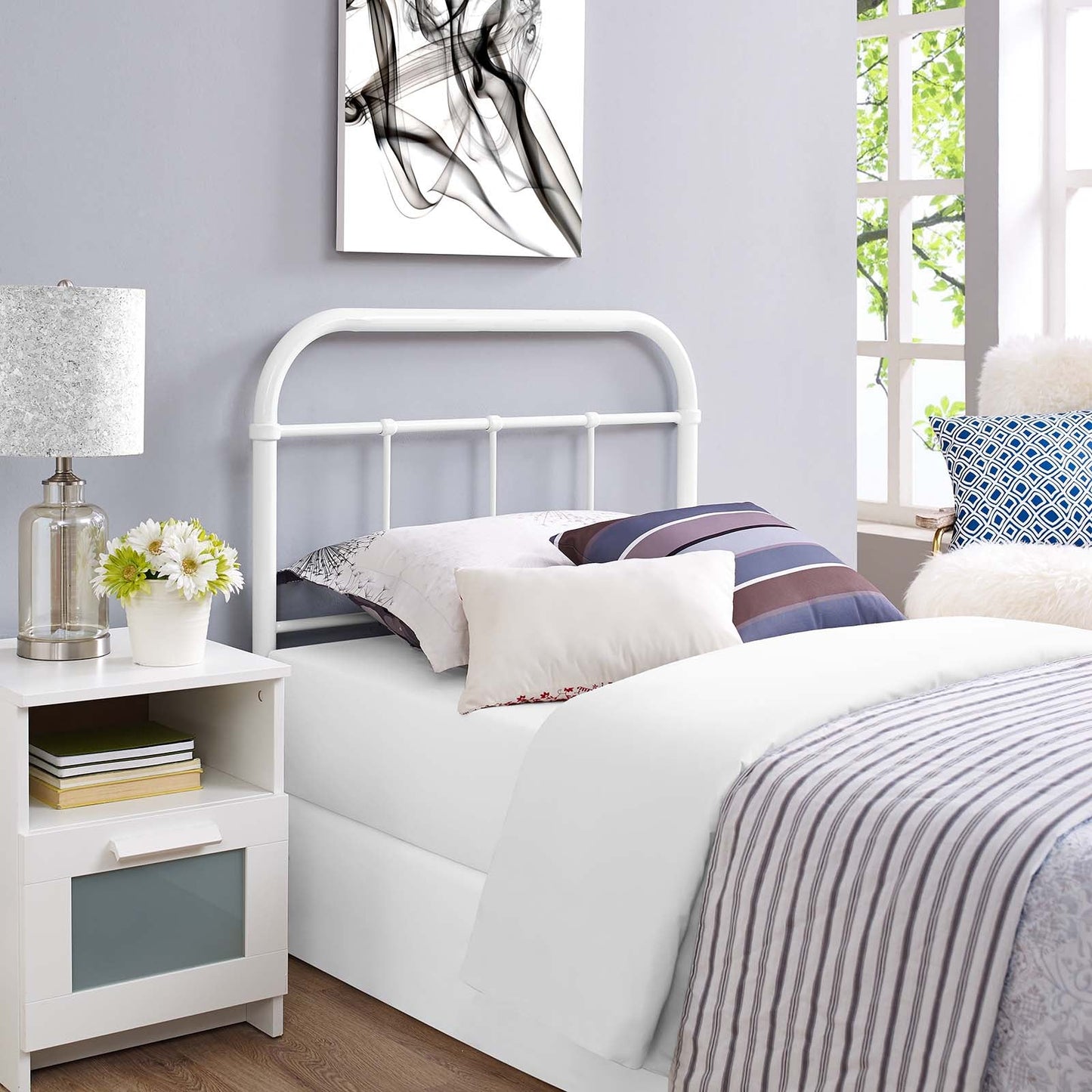 Serena Twin Steel Headboard by Modway