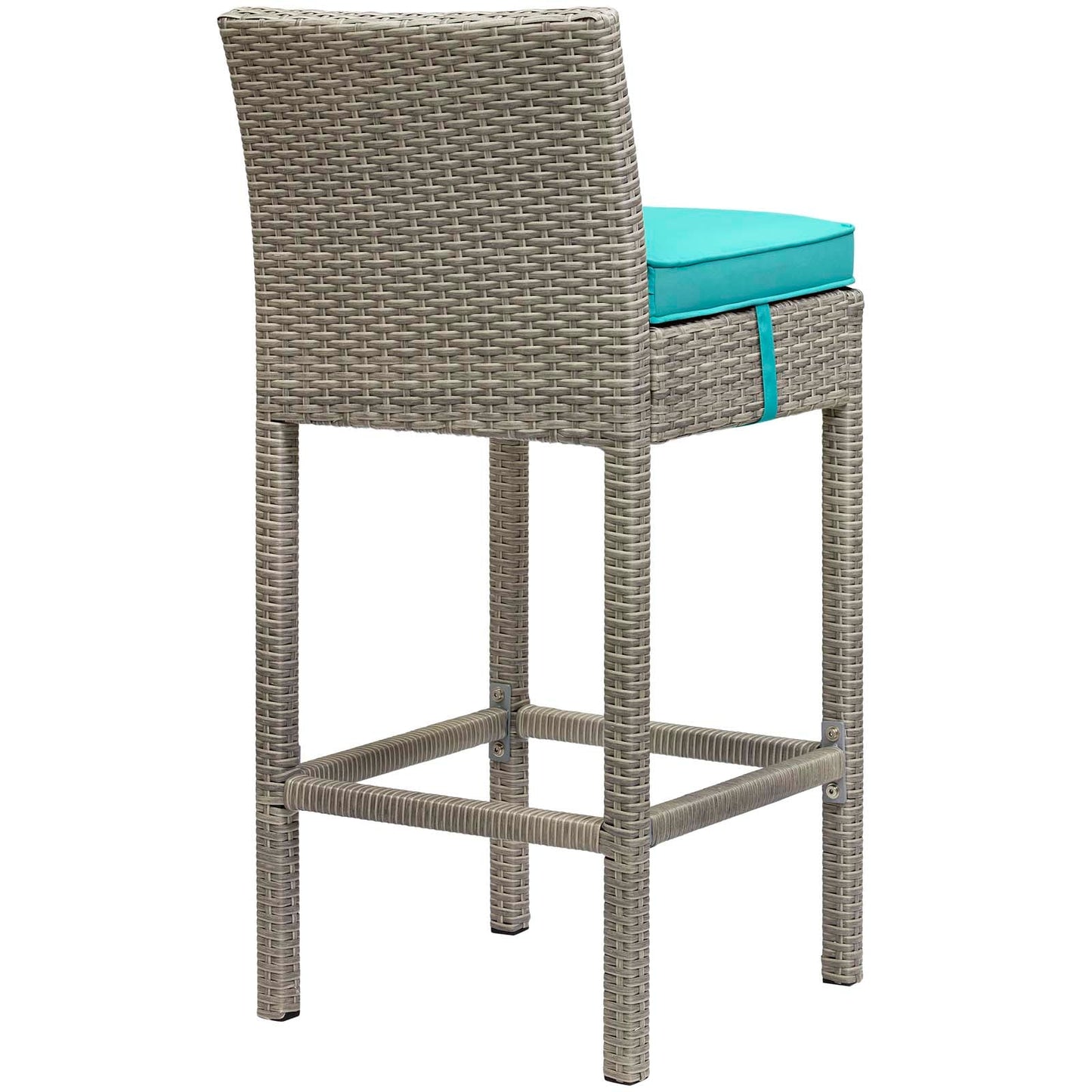 Conduit Outdoor Patio Wicker Rattan Bar Stool Set of 4 by Modway