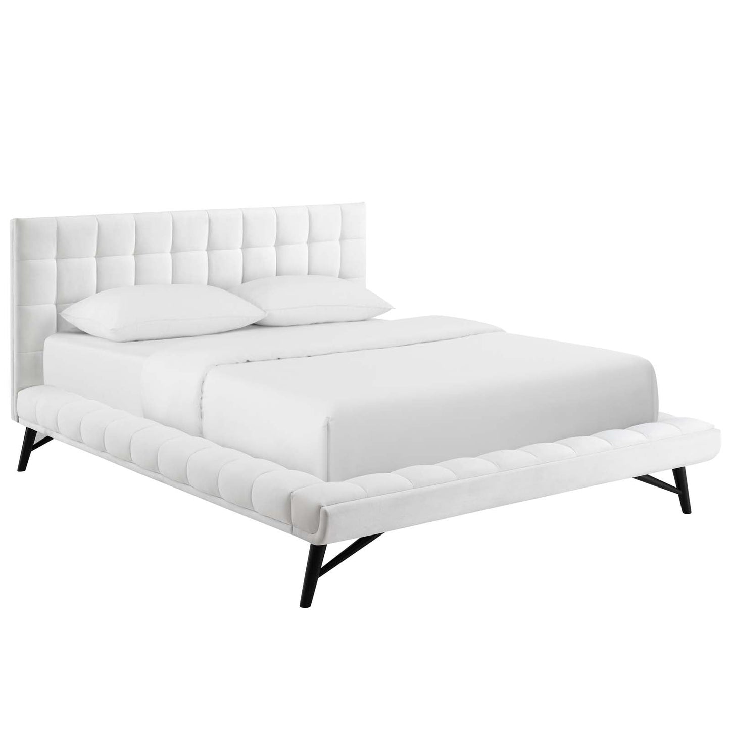 Julia Biscuit Tufted Performance Velvet Queen Platform Bed by Modway