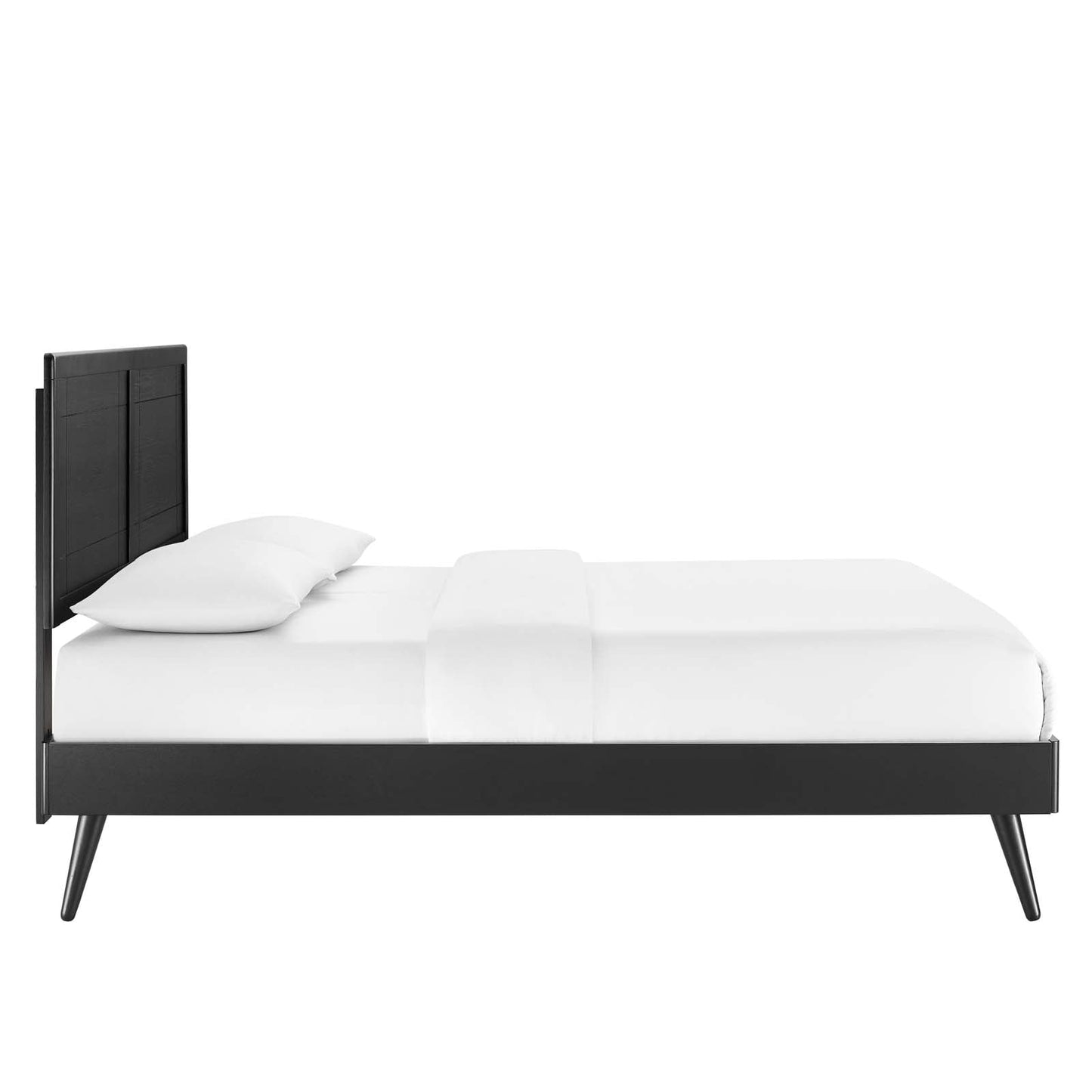 Marlee Wood King Platform Bed With Splayed Legs by Modway