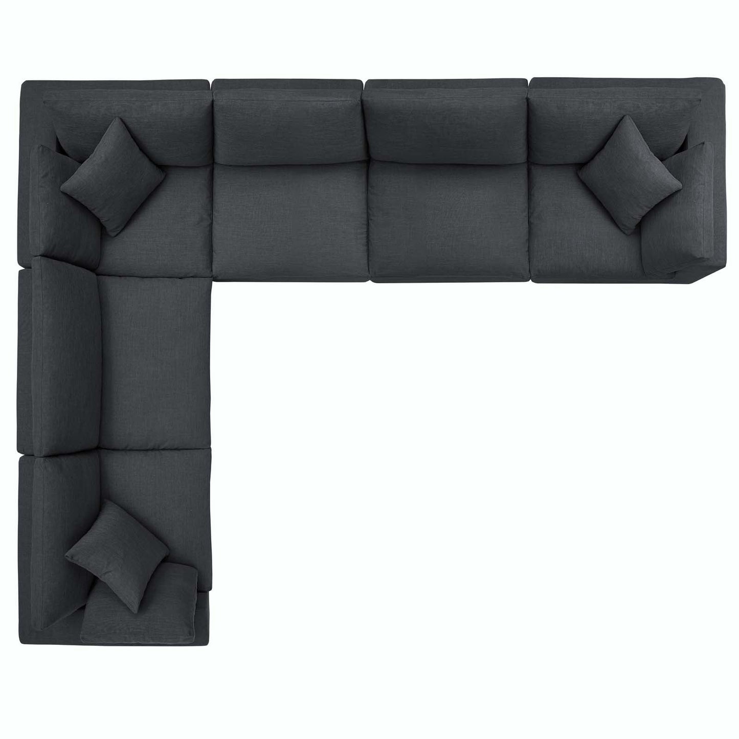 Commix 6 Piece Down Filled Overstuffed Sectional Sofa Set by Modway