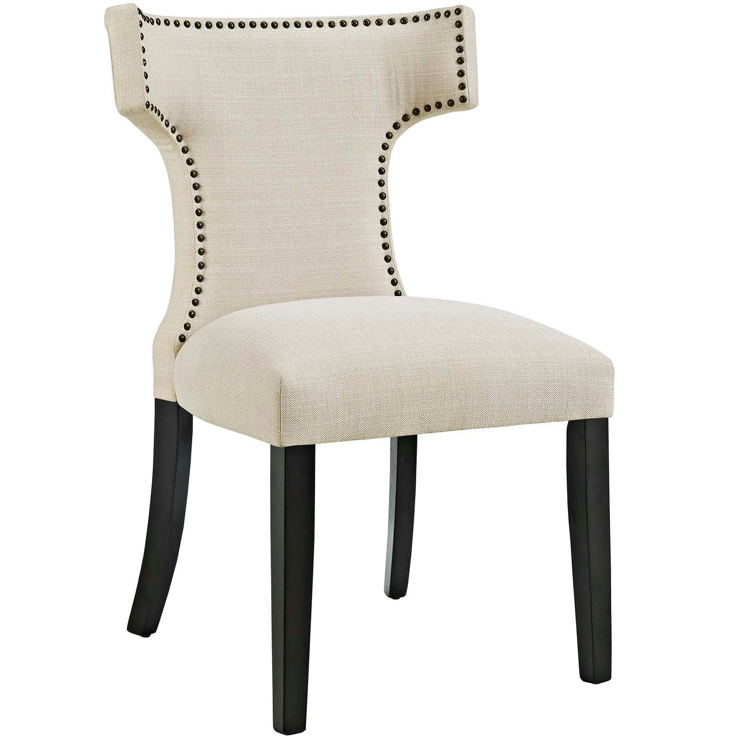 Curve Fabric Dining Side Chair Set of 2 by Modway