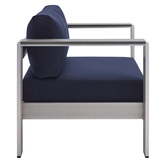 Shore Sunbrella¨ Fabric Aluminum Outdoor Patio Armchair by Modway