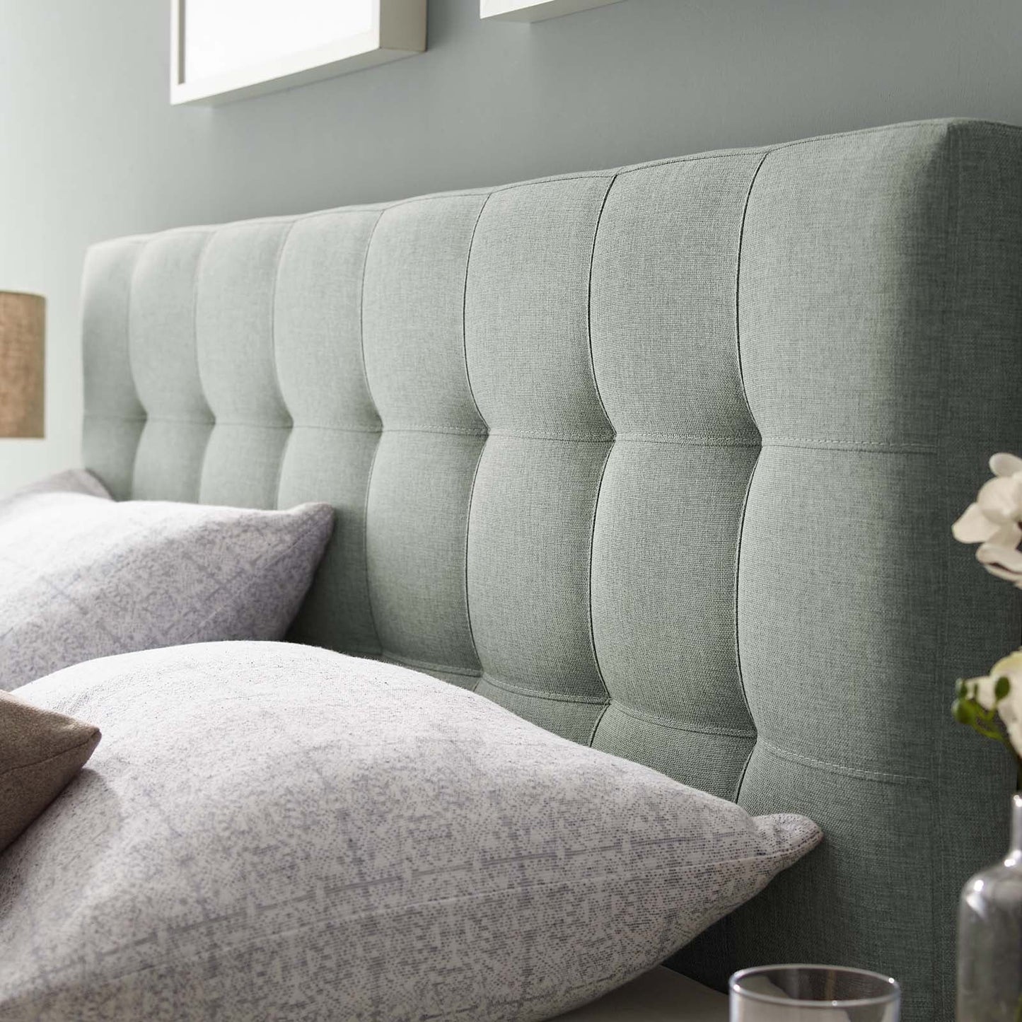 Lily Upholstered Fabric Full Headboard by Modway