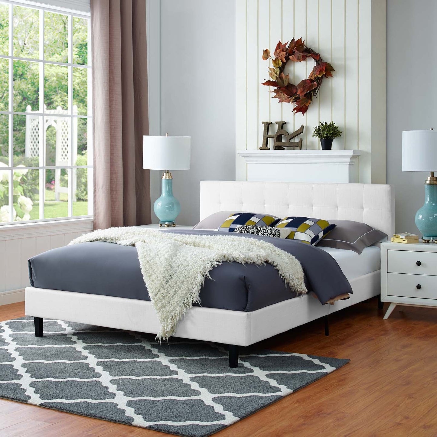 Linnea Fabric Queen Bed by Modway