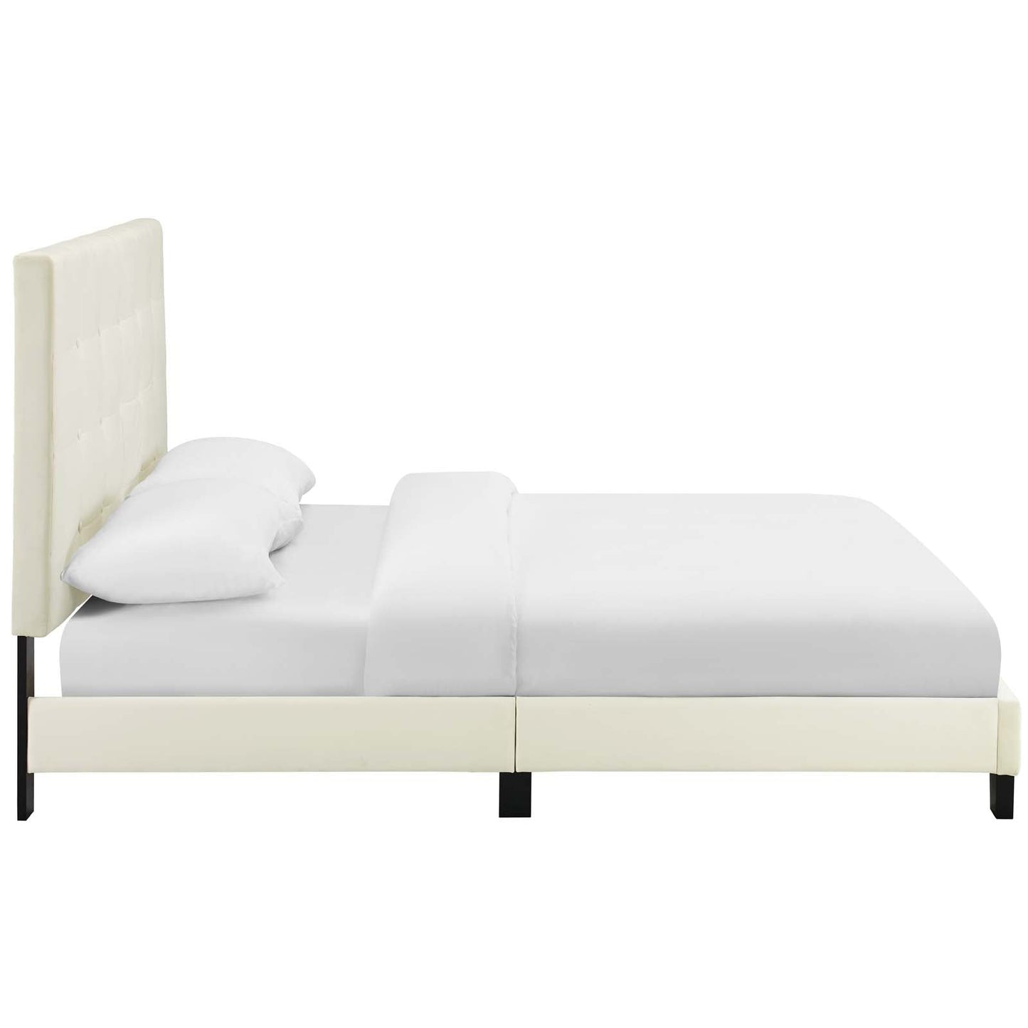 Melanie Tufted Button Upholstered Performance Velvet Full Platform Bed by Modway