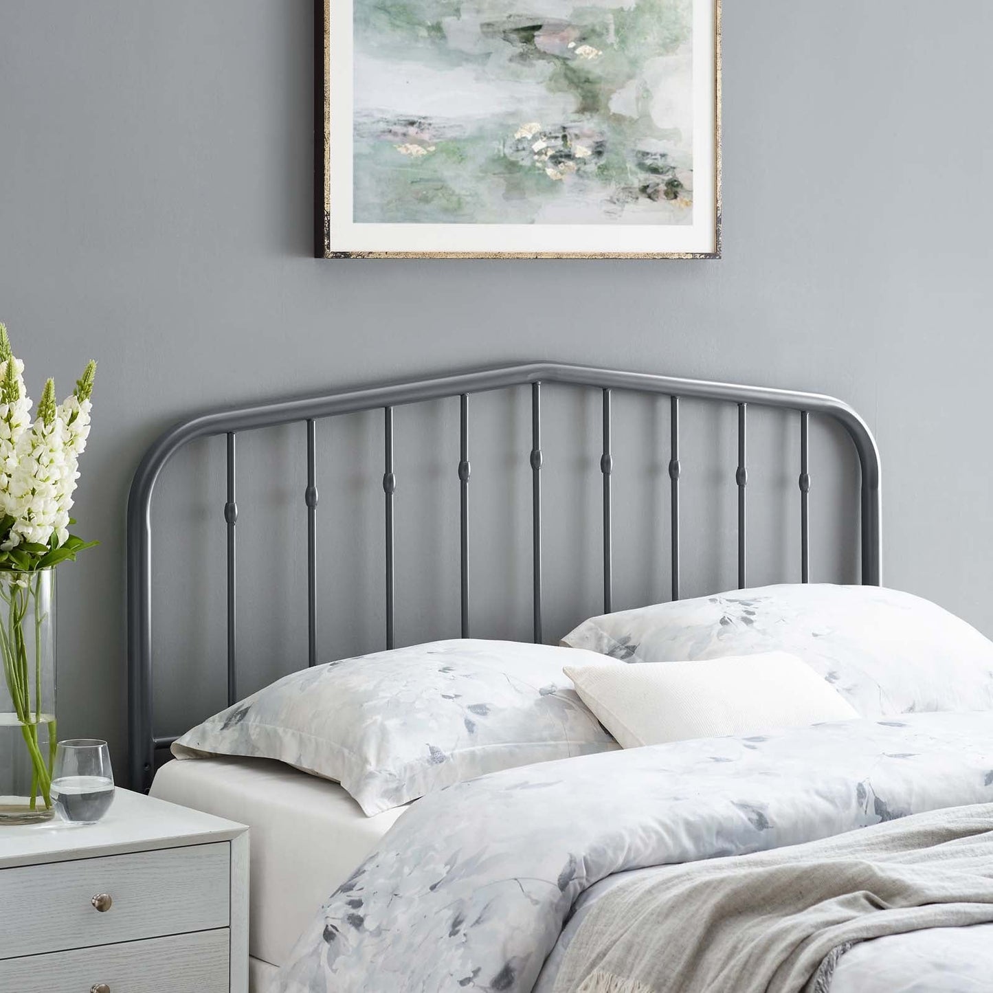 Lennon Metal Twin Headboard by Modway