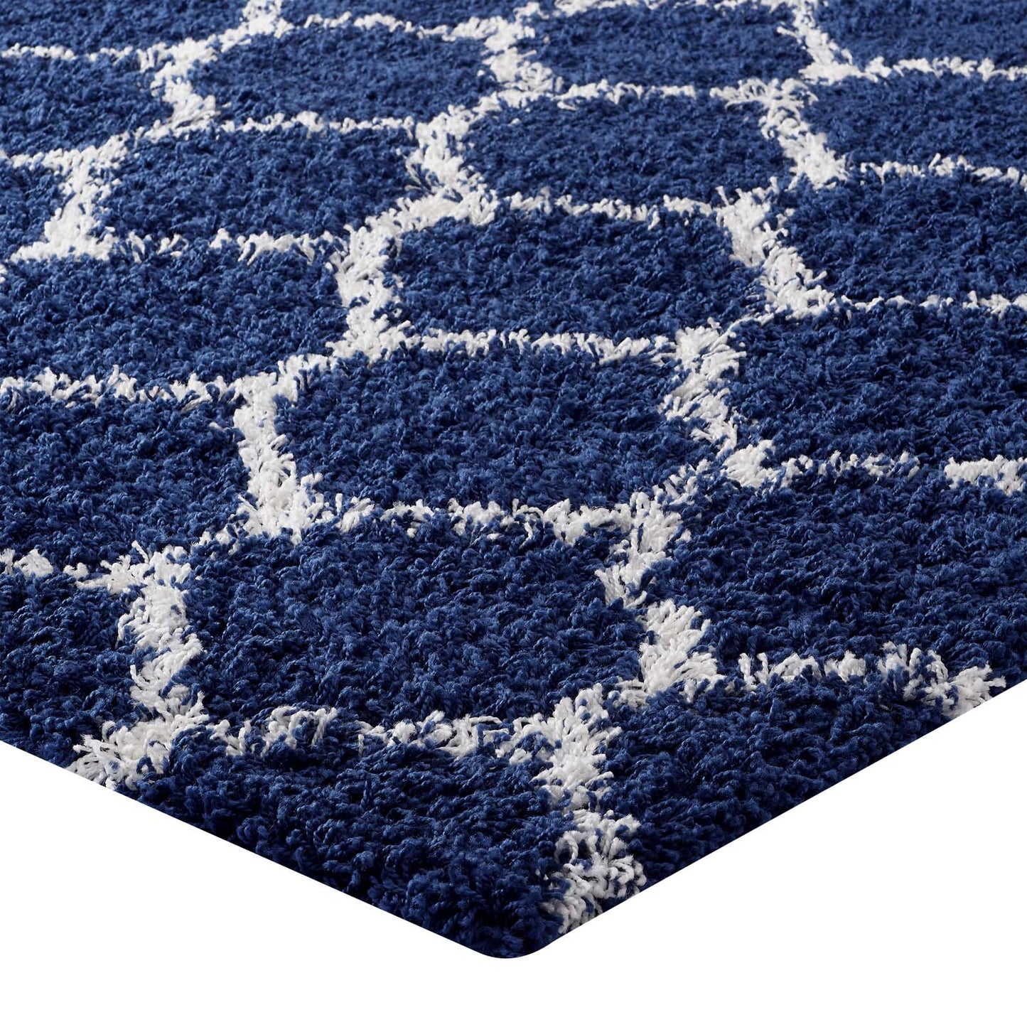 Solvea Moroccan Trellis 5x8 Shag Area Rug by Modway