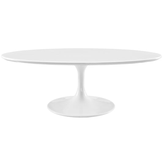 Lippa 48" Oval-Shaped Wood Coffee Table by Modway