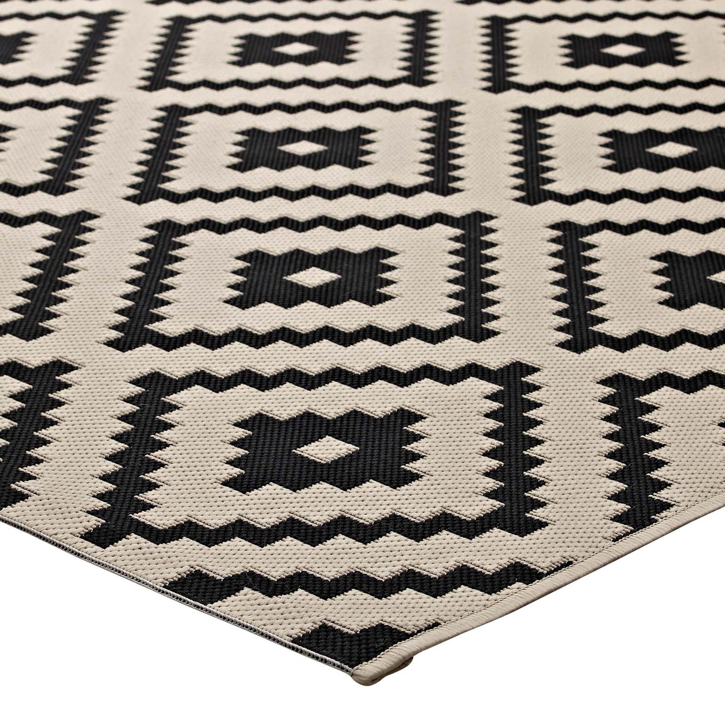 Perplex Geometric Diamond Trellis Indoor and Outdoor 5x8 Area Rug by Modway