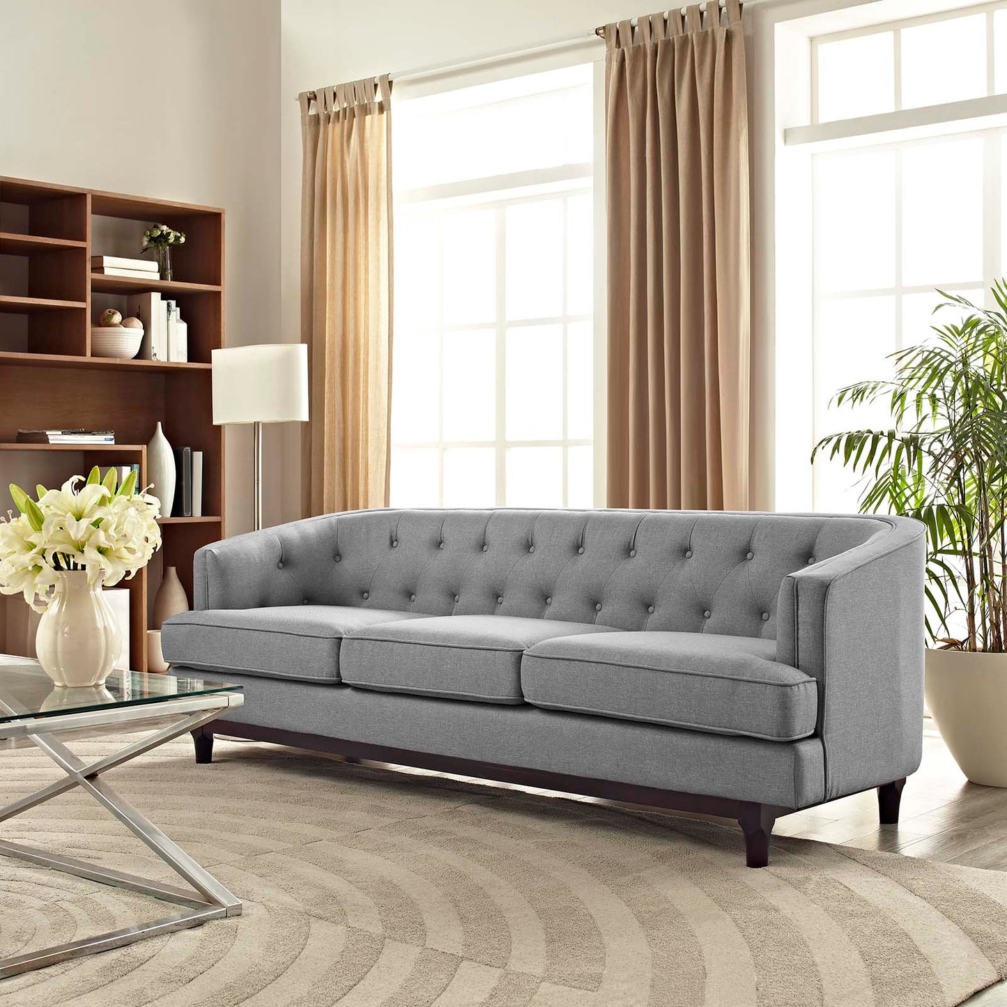 Coast Upholstered Fabric Sofa by Modway