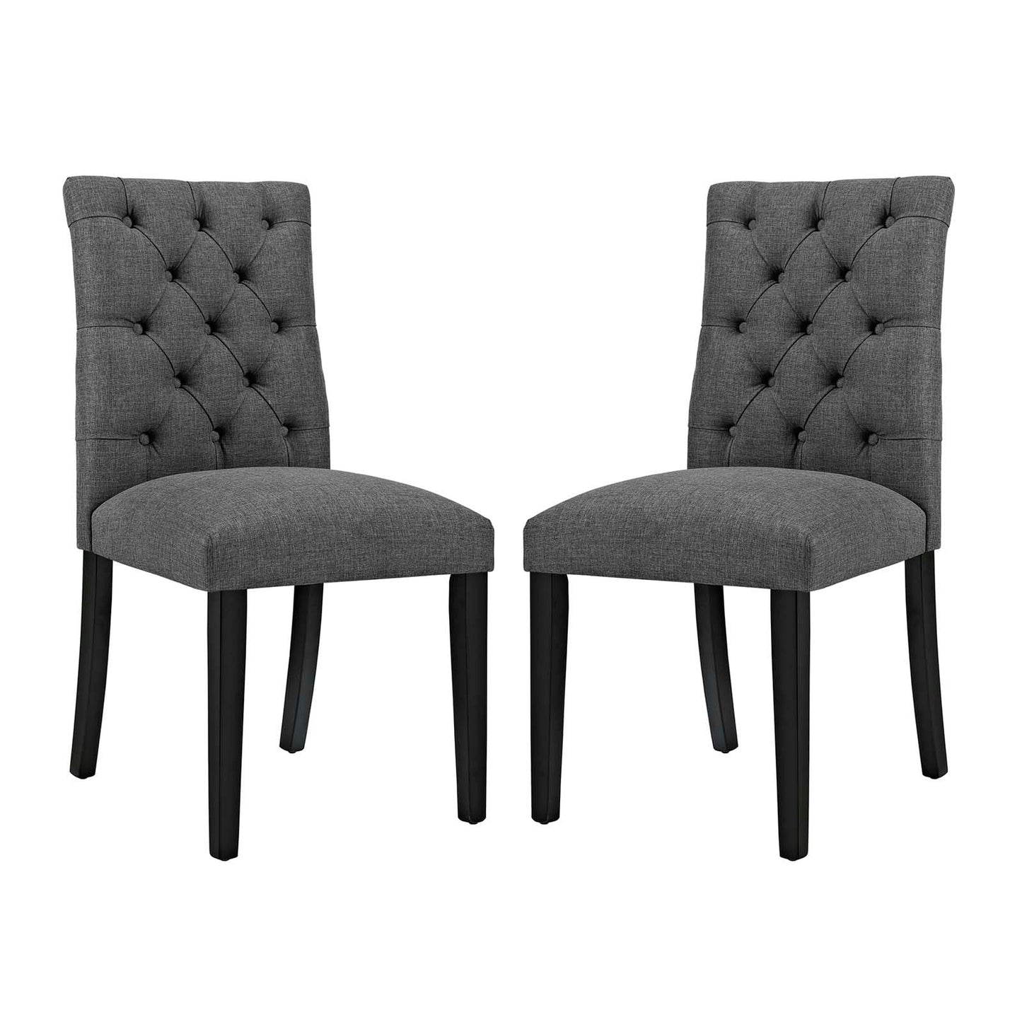 Duchess Fabric Dining Chair Set of 2 by Modway