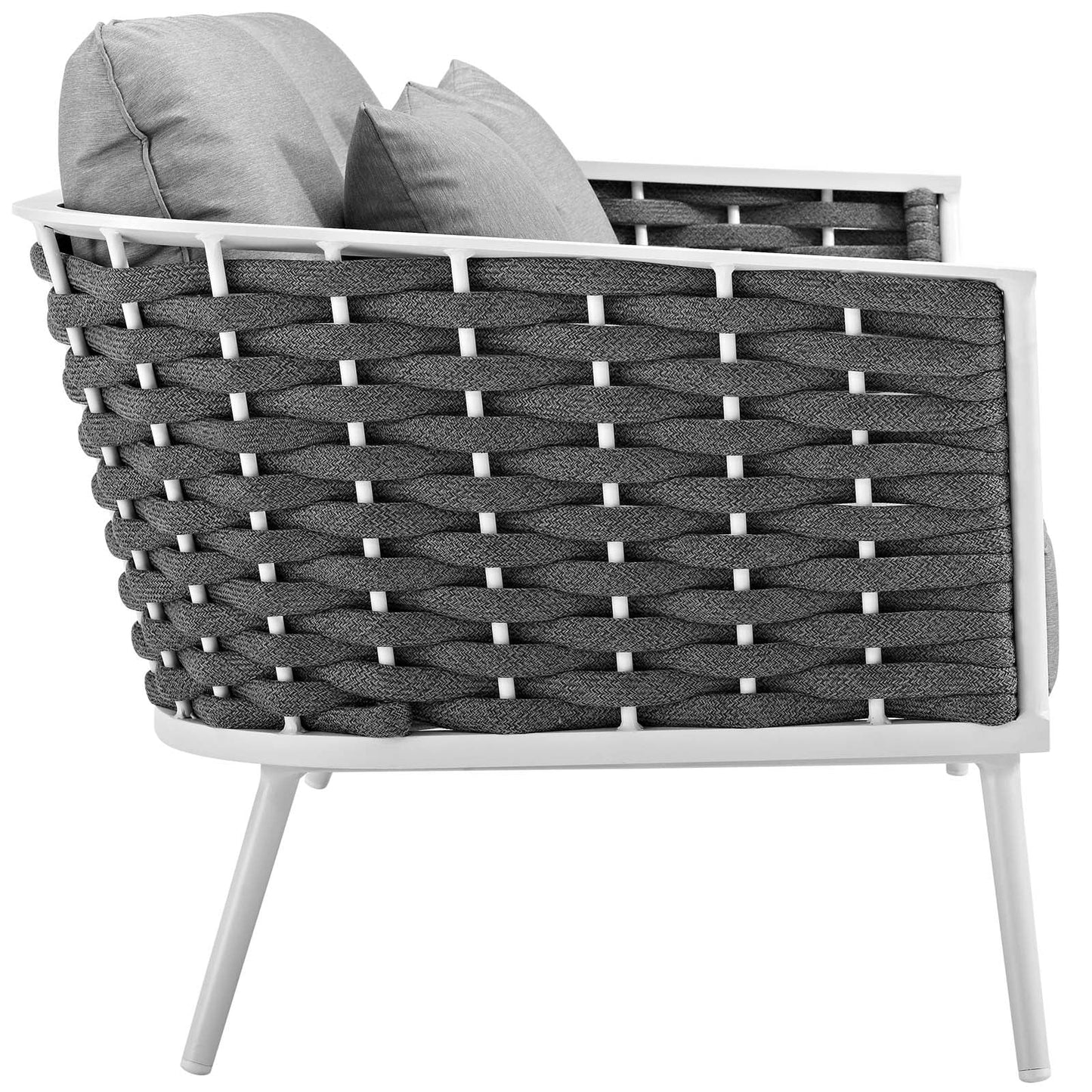 Stance 5 Piece Outdoor Patio Aluminum Sectional Sofa Set by Modway